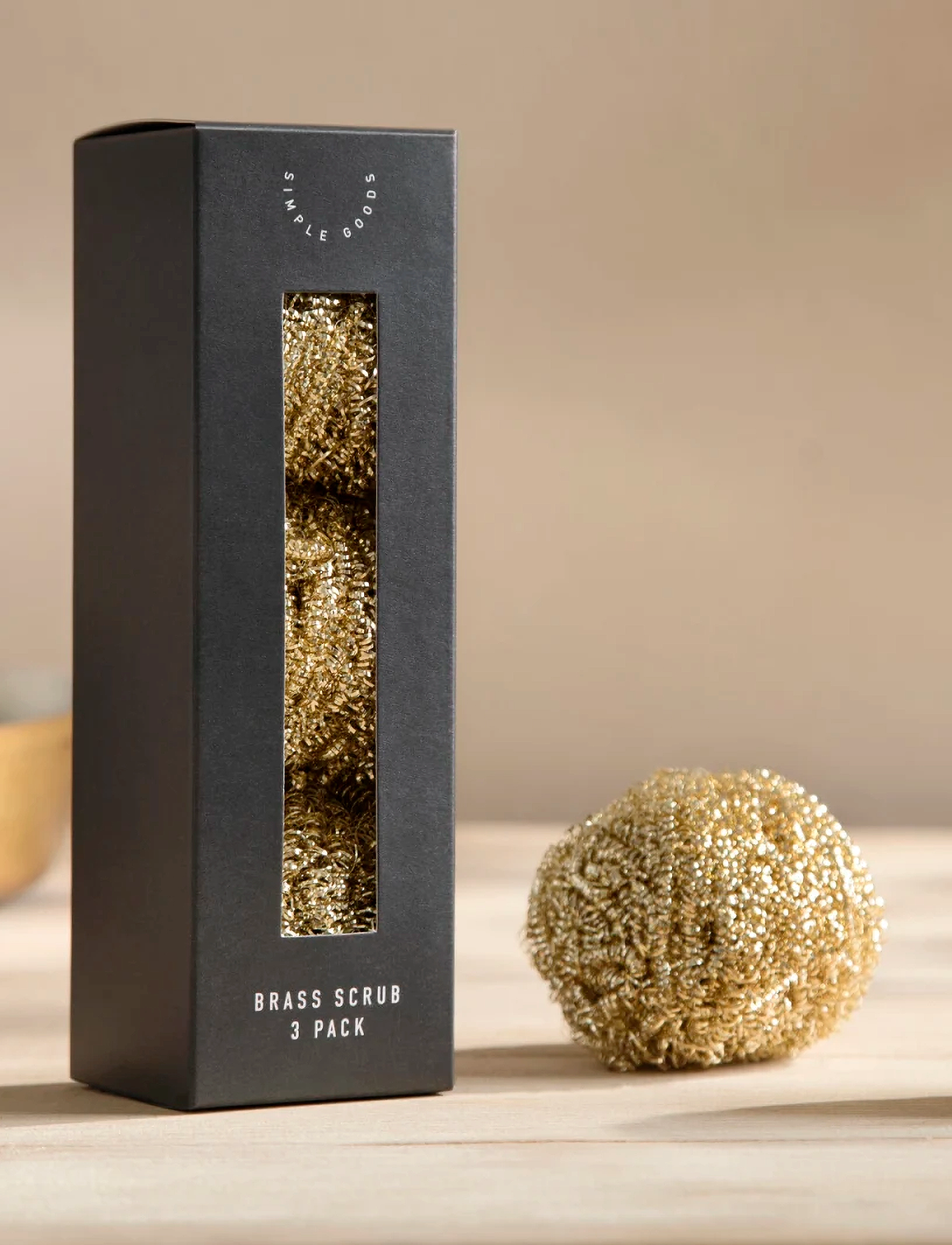 Simple Goods - Brass Brass Scurb 3 pcs. - l. gold - 1