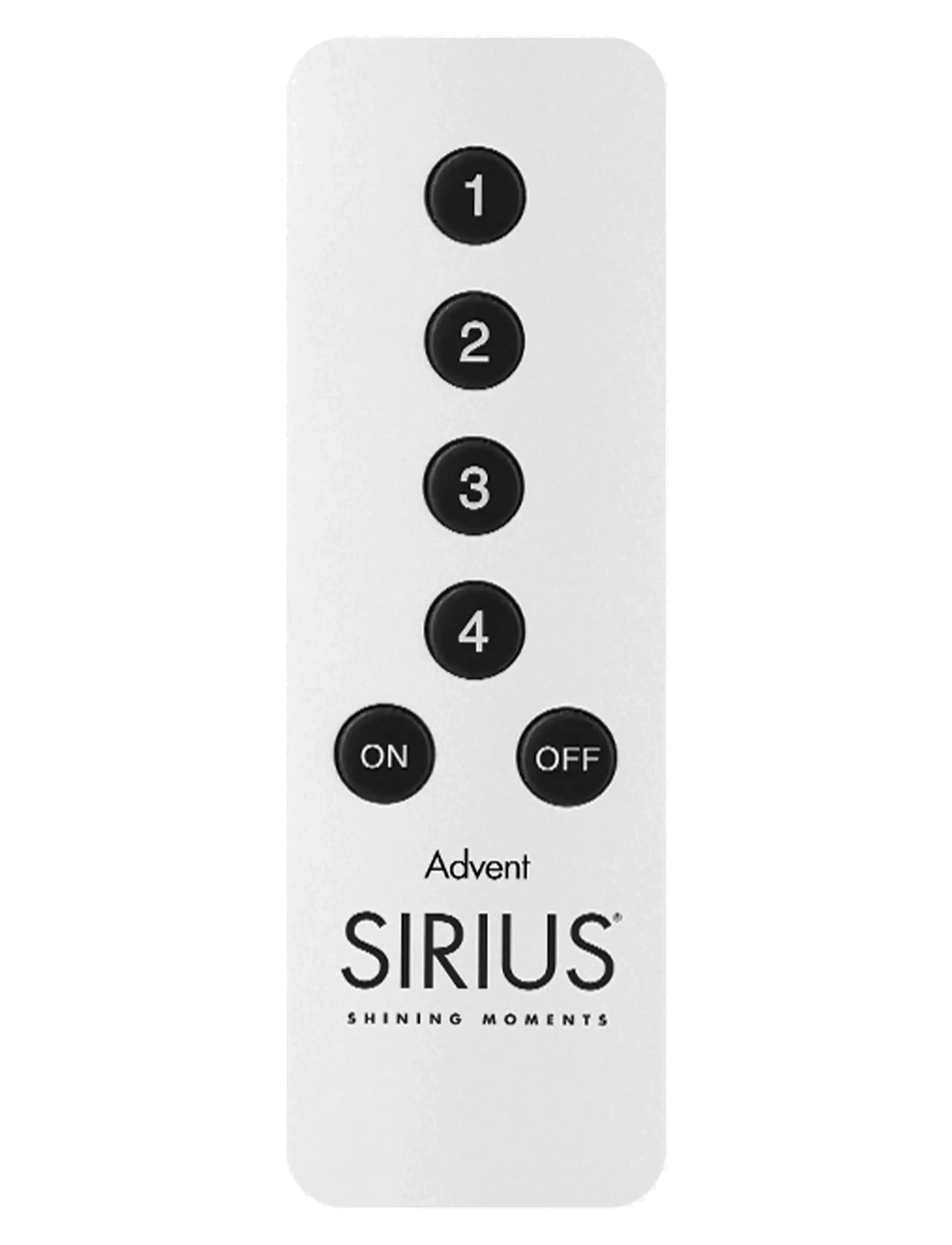 Sirius Home Remote Control Advent, Julekugle og juletræstilbehør, Hvid, Str: ONE SIZE
