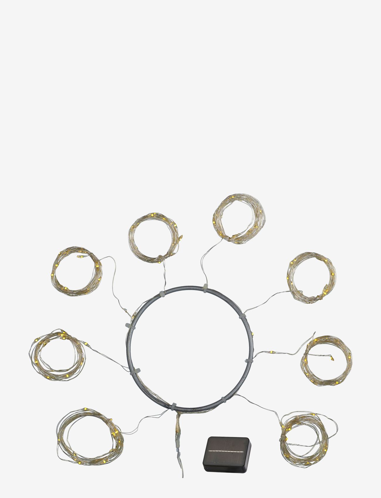 Sirius Home - Knirke Solar Parasol - lichterketten - silver - 0