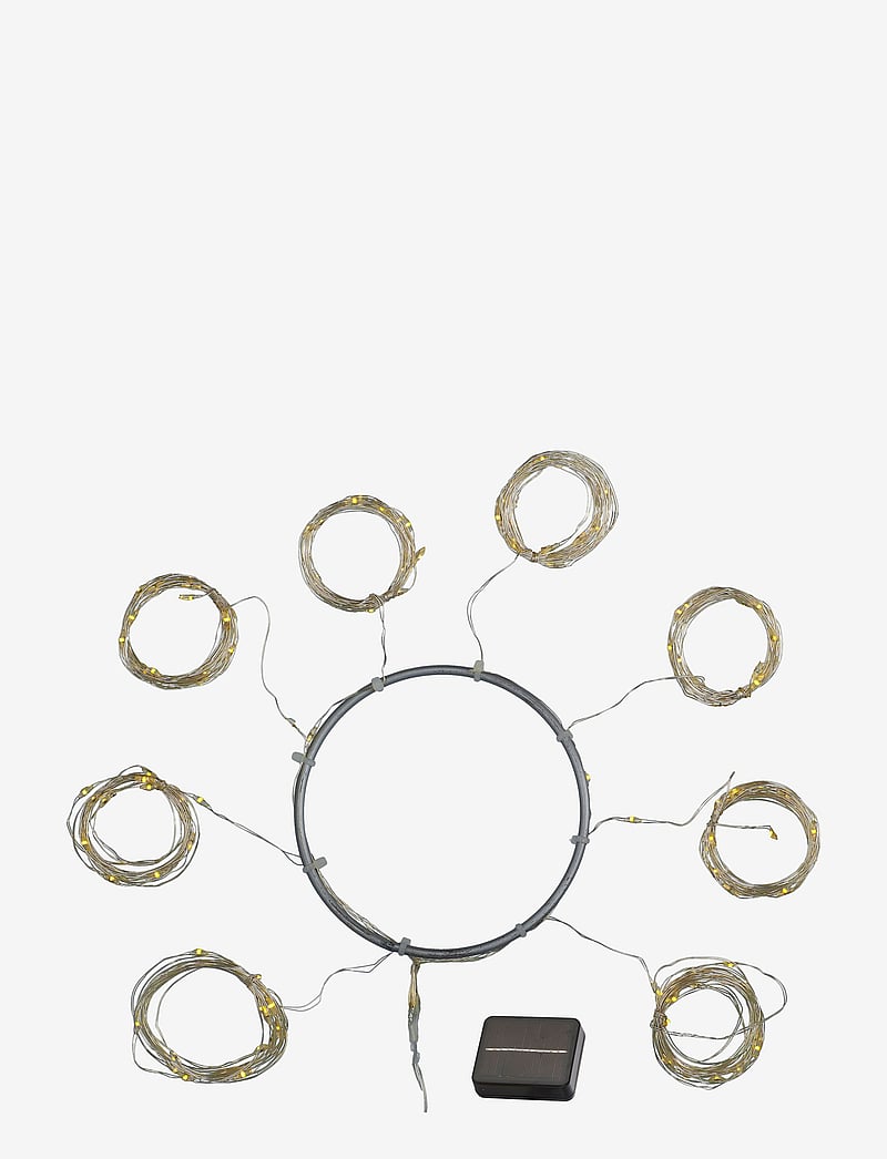 Sirius Home - Knirke Solar Parasol - lichterketten - silver - 0