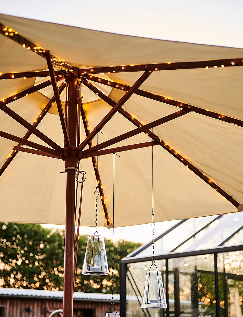 Sirius Home - Knirke Solar Parasol - lichterketten - silver - 1