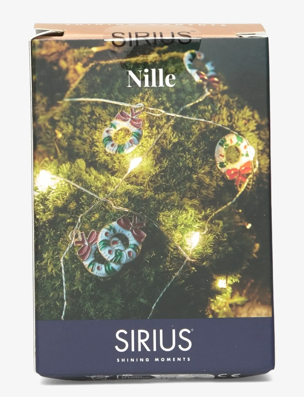 Sirius Home - Nille Krans, Silver - nach preis einkaufen - green,white,red - 0