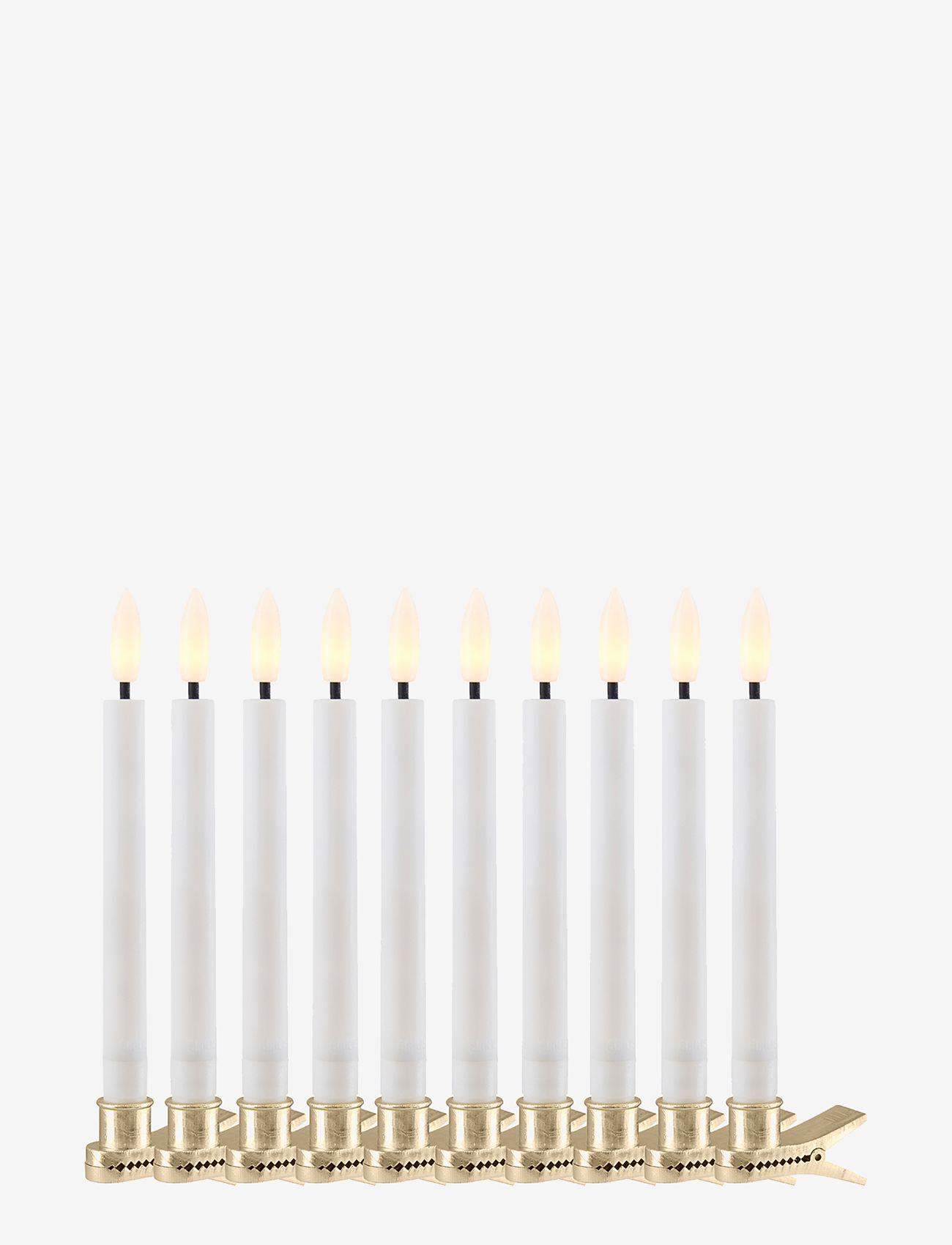 Sirius Home - Sille  Christmas Tree Candle  10 pcs set - white - 1
