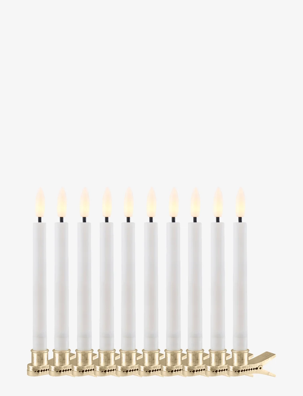 Sirius Home - Sille Christmas Tree Candle 10 pcs set - adventsstager - white - 0