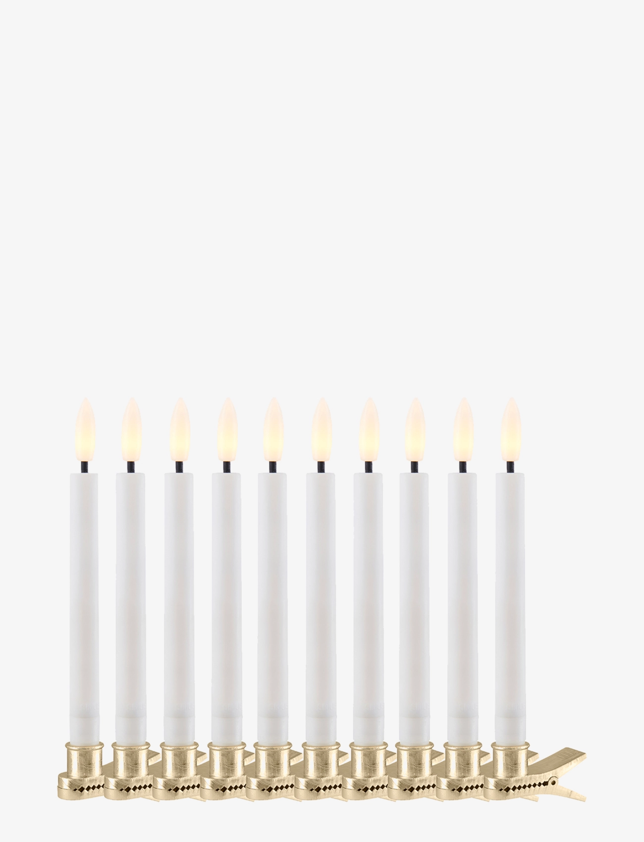 Sirius Home - Sille  Christmas Tree Candle  10 pcs set - white - 1