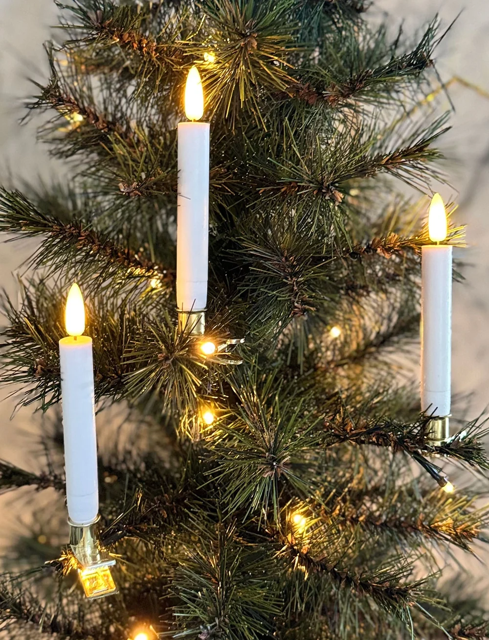 Sirius Home - Sille White Voks Tree Lys 10 Pak - nach preis einkaufen - white,gold - 1