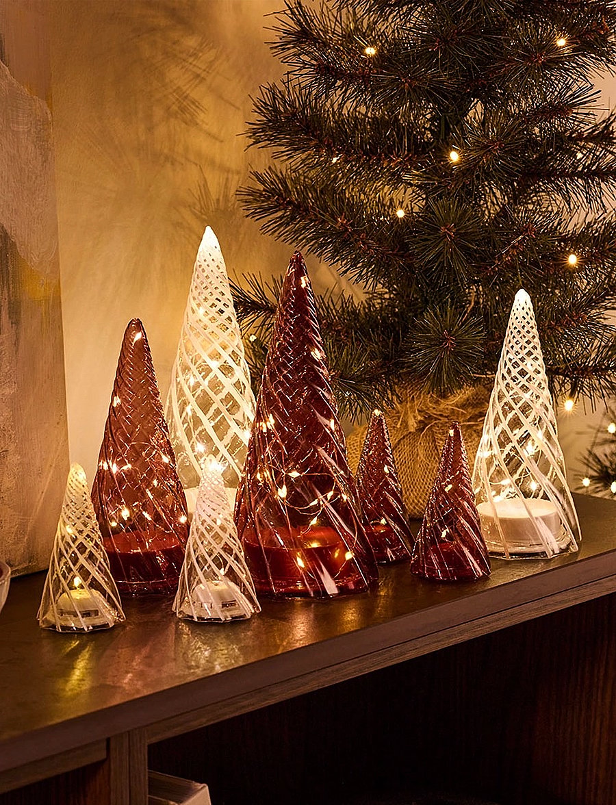 Sirius Home - Vilma Tree - teelichthalter - clear white - 2