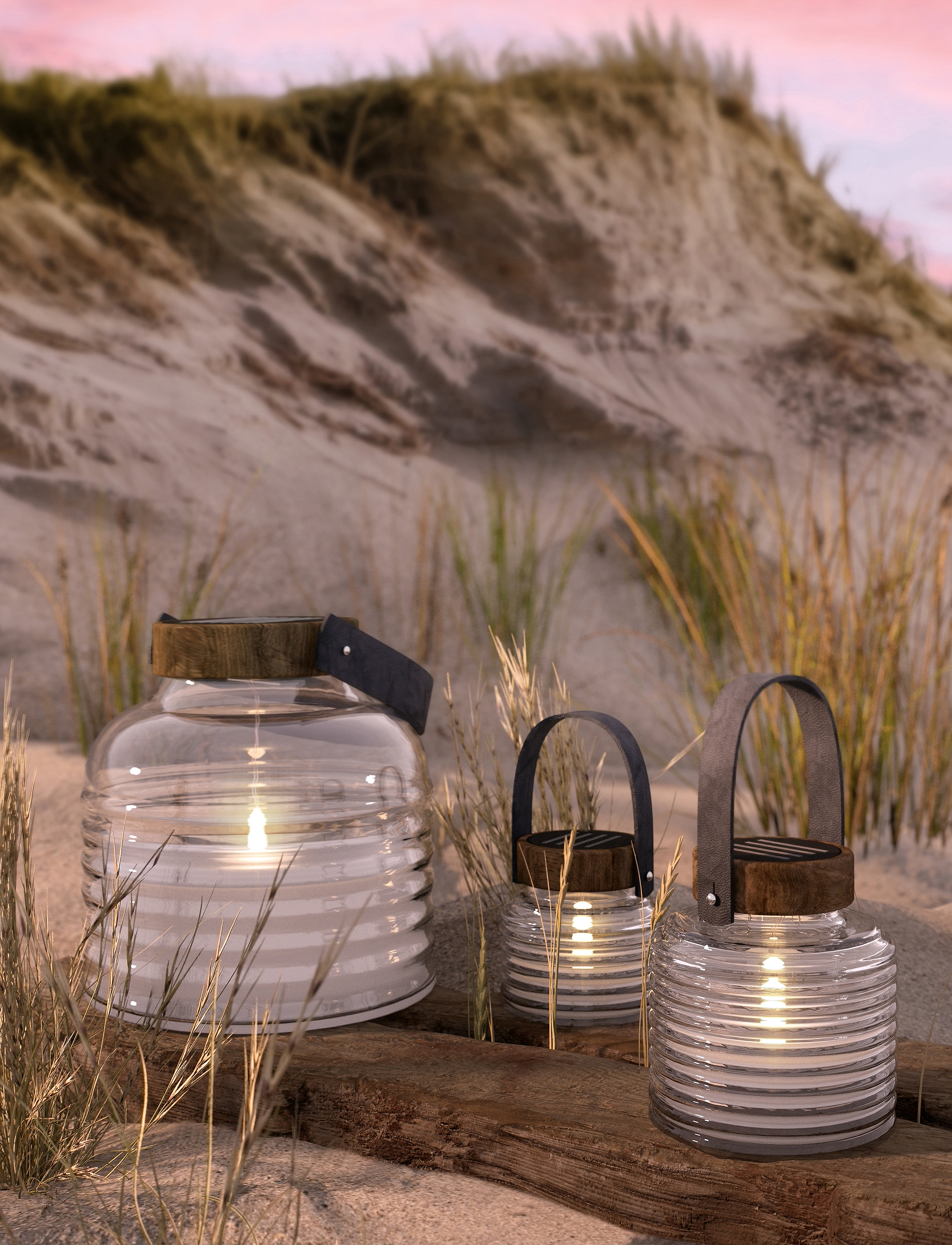 Sirius Home - Aston Solar Torch - lyktor - brown - 2