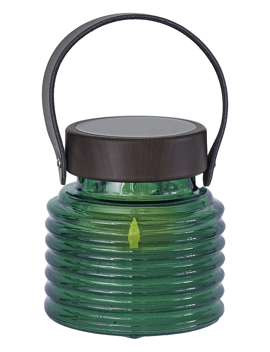 Sirius Home - Aston Solar Krukke, Ø12xH12cm, Grøn - laternen - green - 1