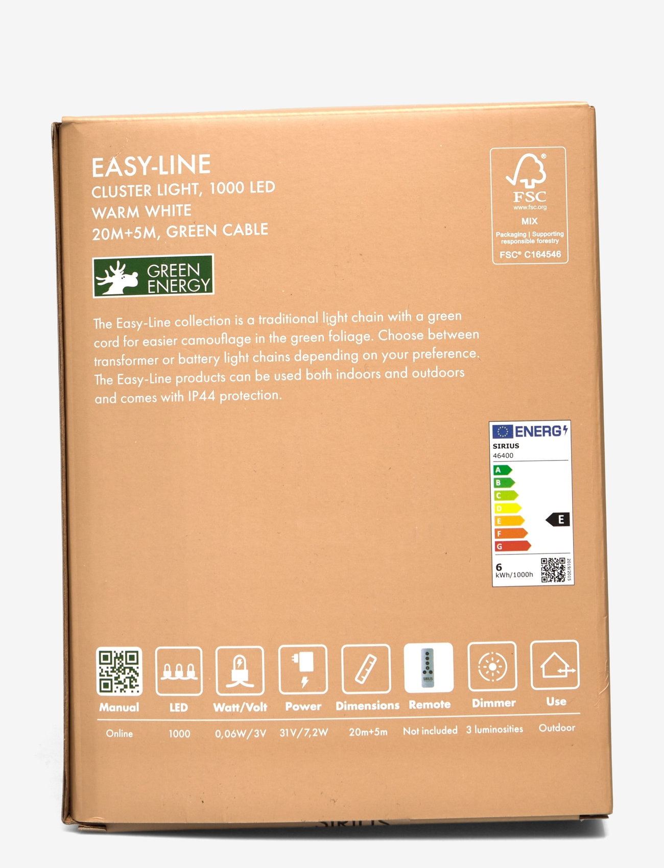 Sirius Home - EasyLine Cluster 1000 LED - black - 2