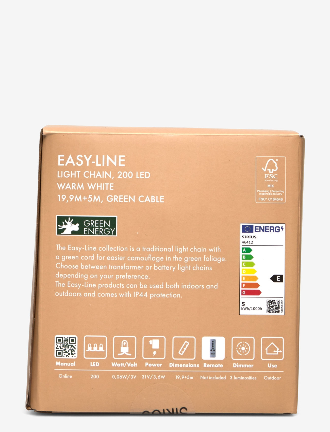 Sirius Home - EasyLine 200 LED - black - 2