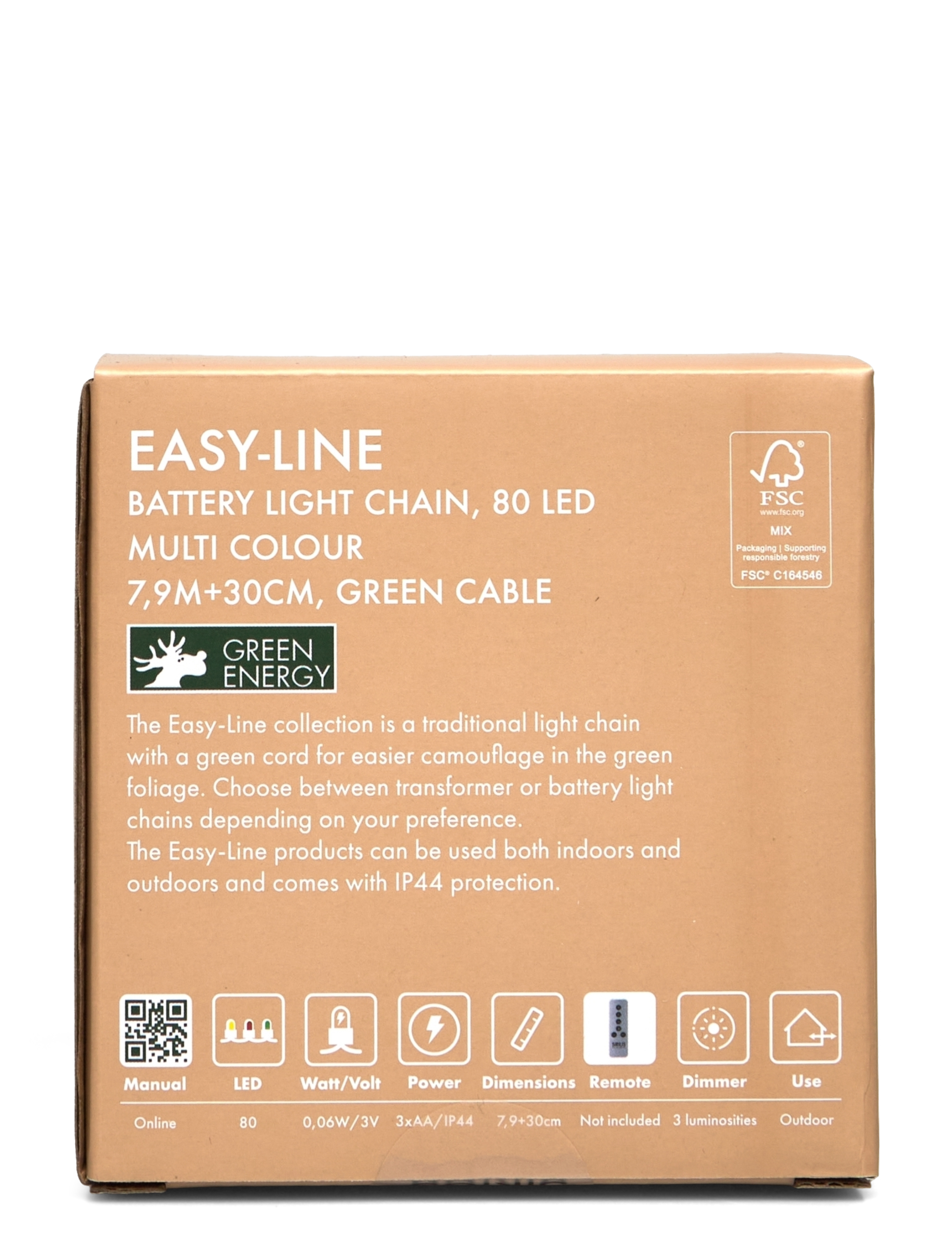 Sirius Home - EasyLine Batterylight 80 LED - julgranspynt - black - 2