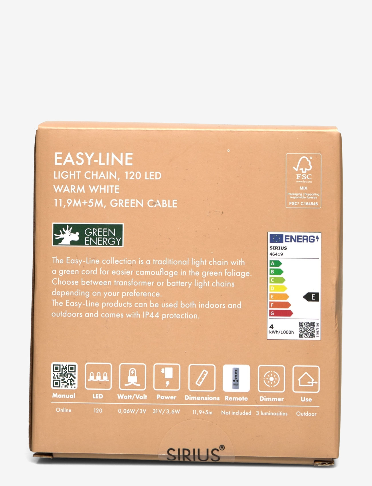 Sirius Home - EasyLine 120 LED - black - 2