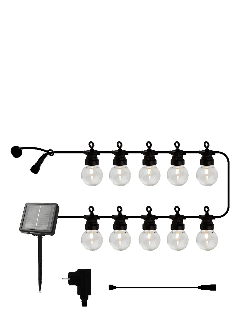 Sirius Home - Lucas Combi Solar/Transformer startsæt, 10L, Klar - gartenleuchten - clear - 1