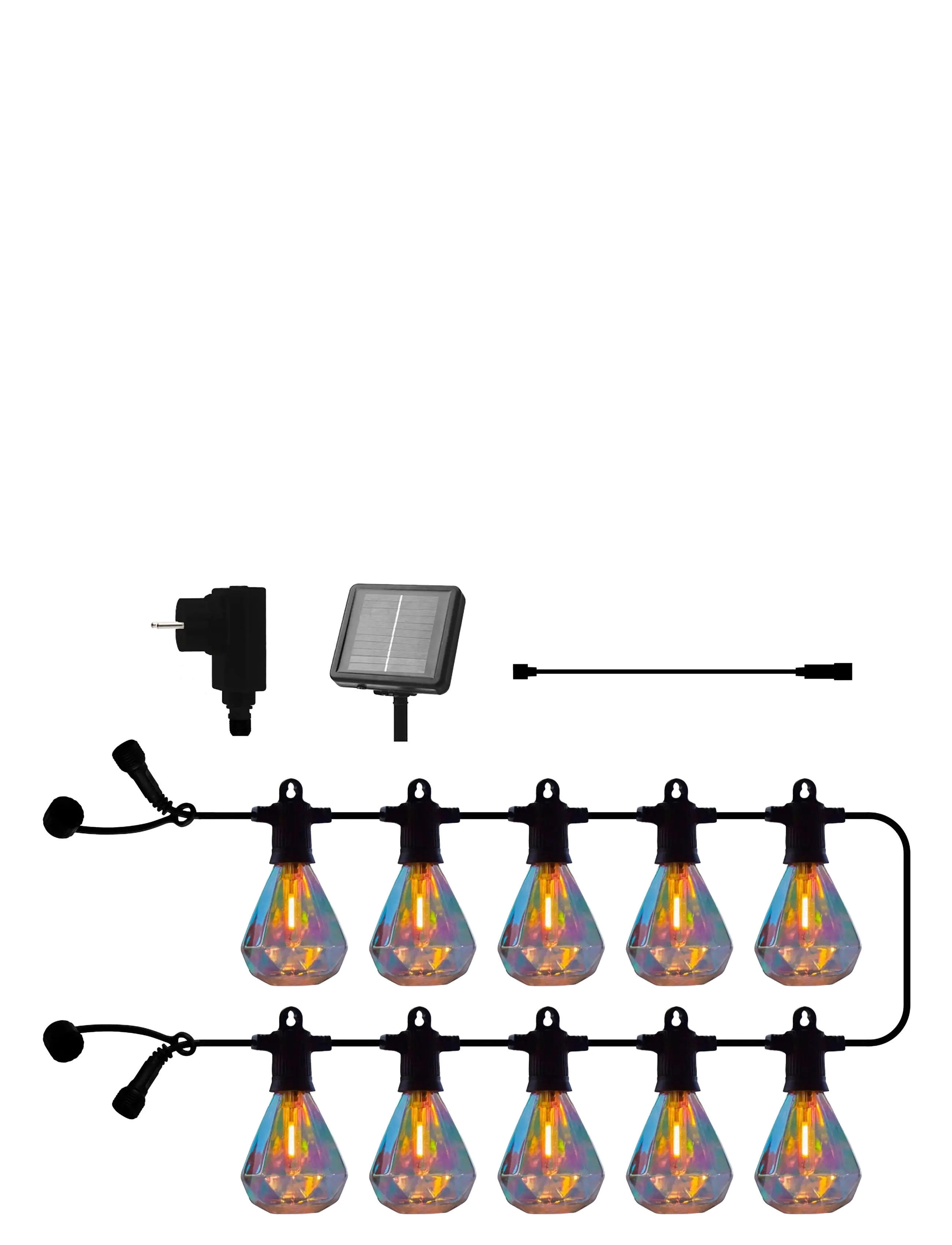 Sirius Home Marcus Combi Solar/transformer Startsæt, 10L, Klar - Buitenverlichting - CLEAR / undefined
