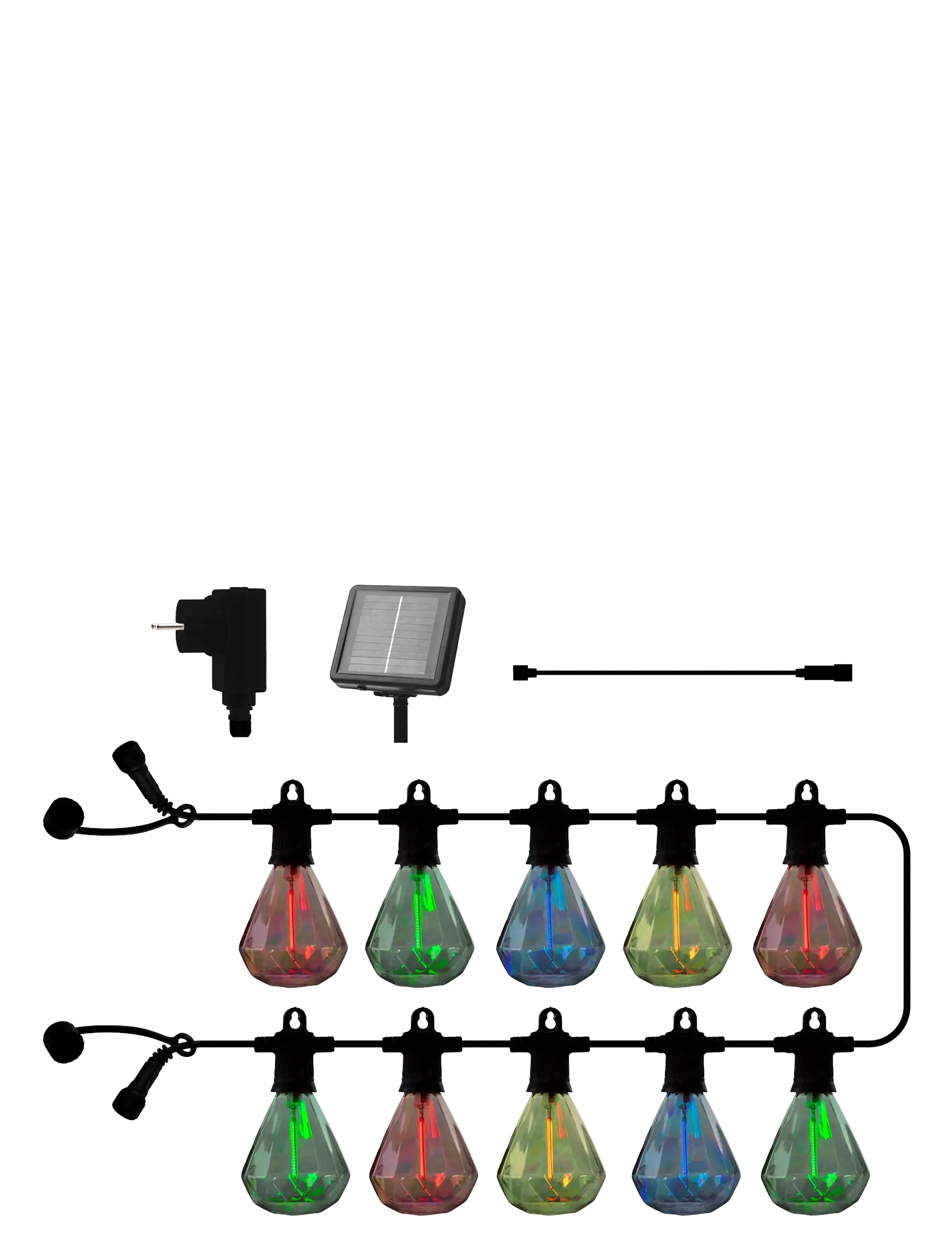 Sirius Home Marcus Combi Solar/transformer Startsæt, 10L, Multi - Buitenverlichting - MULTI-COLOURED / multi
