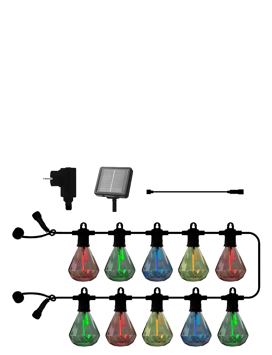 Sirius Home - Marcus Combi Solar/transformer Startsæt, 10L, Multi - gartenleuchten - multi-coloured - 1
