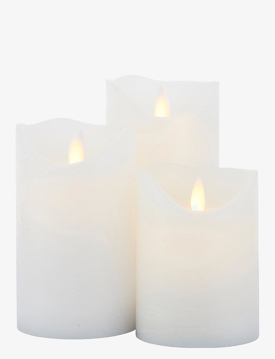 Sirius Home - Sara 3stk Set Rechargable - weihnachten - adventskerzen - white - 0