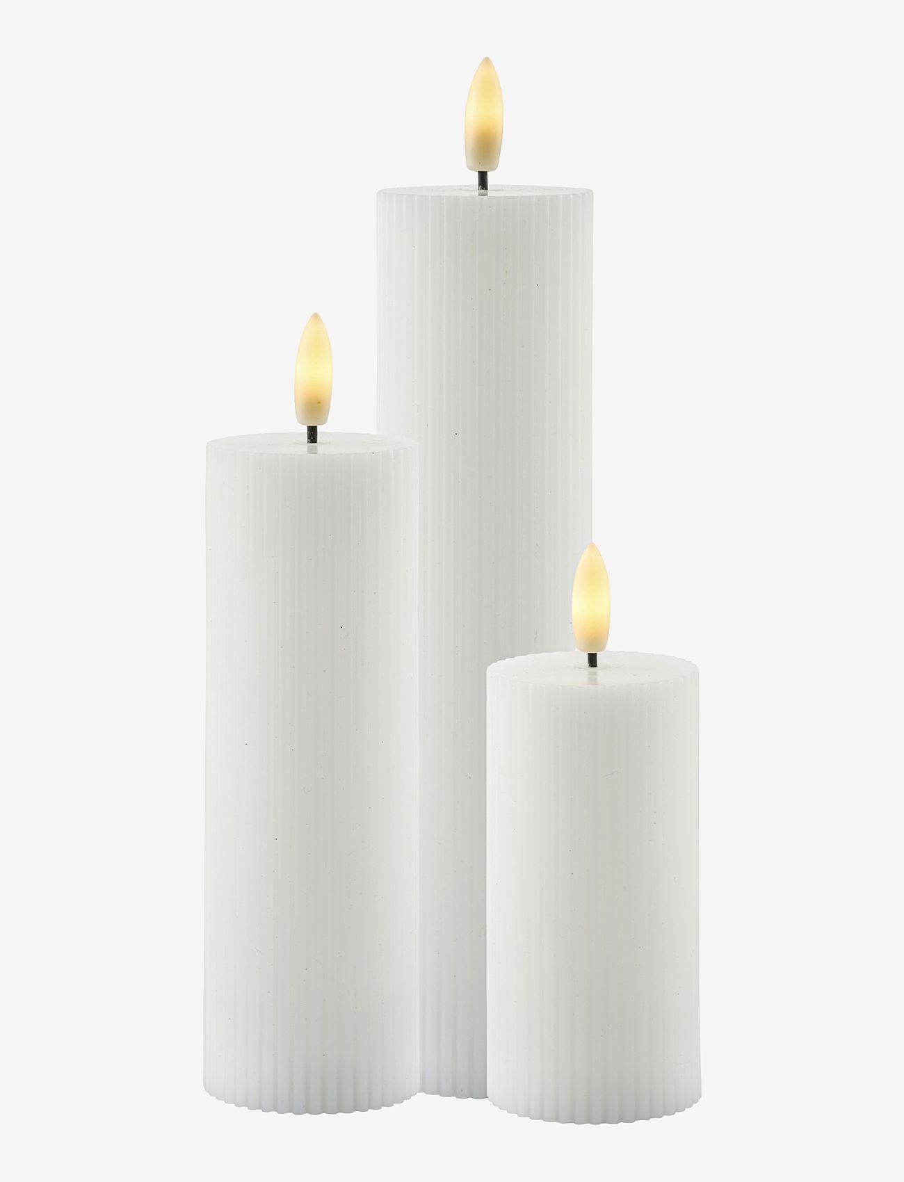 Sirius Home - Smilla 3 stk Set Rechargable - led žvakės - white - 0