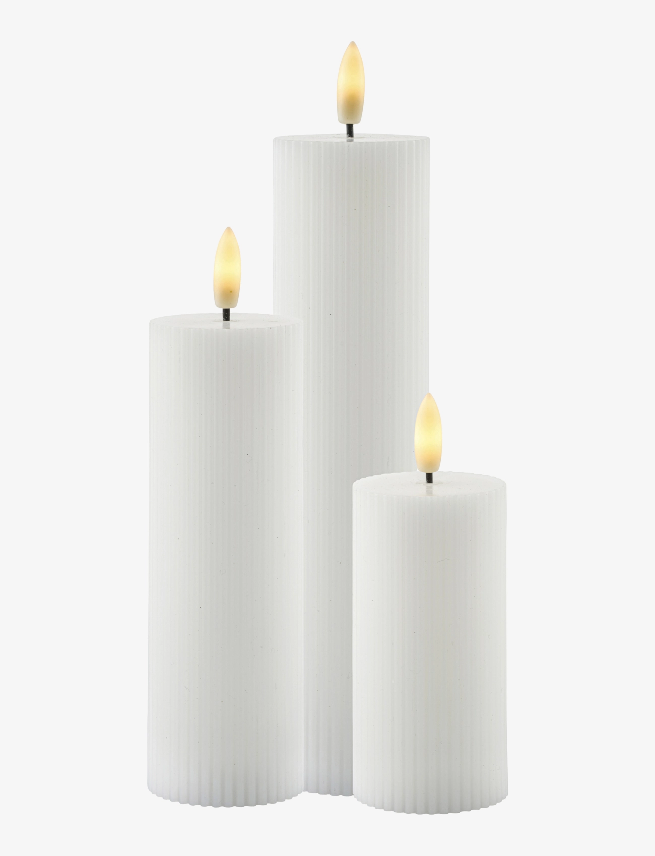 Sirius Home Smilla 3 Stk Sæt Genopladelig, LED-lys, Hvid, Str: ONE SIZE