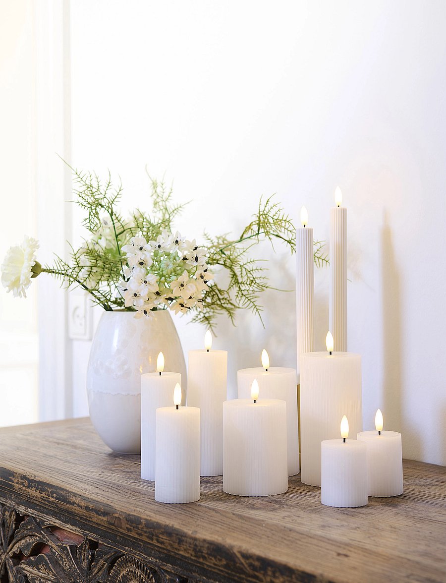 Sirius Home - Smilla 3 stk Set Rechargable - laternen - white - 2