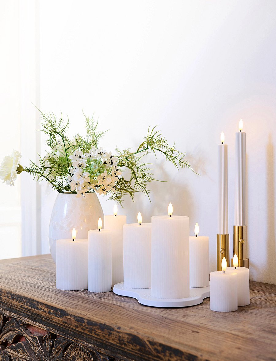 Sirius Home - Smilla Krone 2 stk Set Rechargable - led küünlad - white - 2