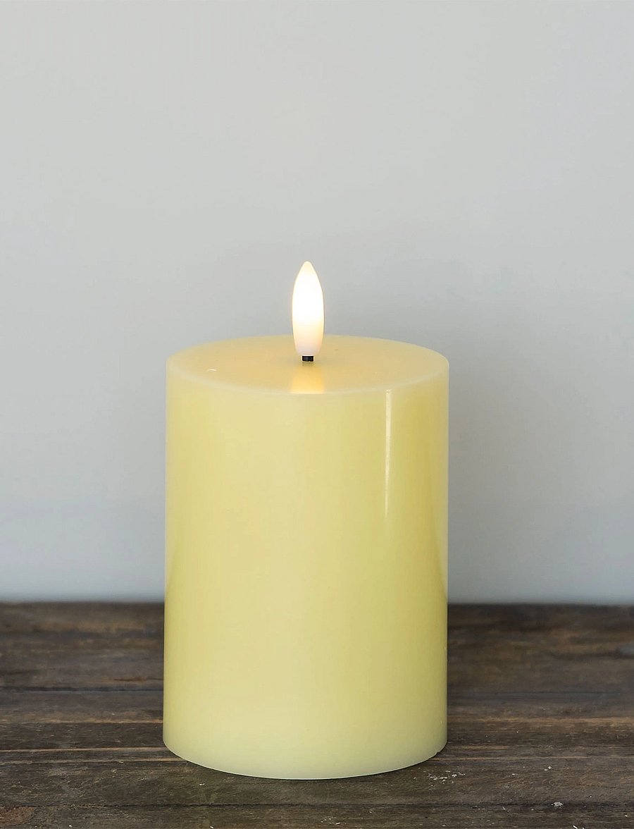 Sirius Home - Sille Ø7,5x10cm, Pale Yellow - led küünlad - pale yellow - 0