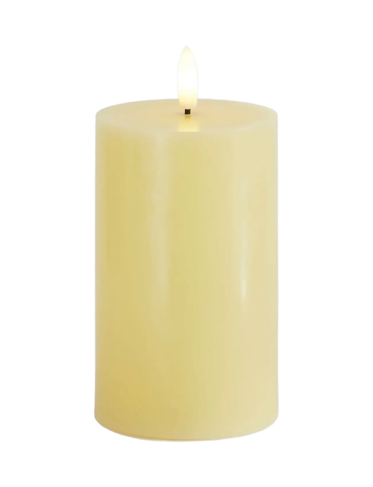 Sirius Home Sille Ø7,5X12,5Cm, Pale Yellow, LED-lys, Gul, Str: ONE SIZE