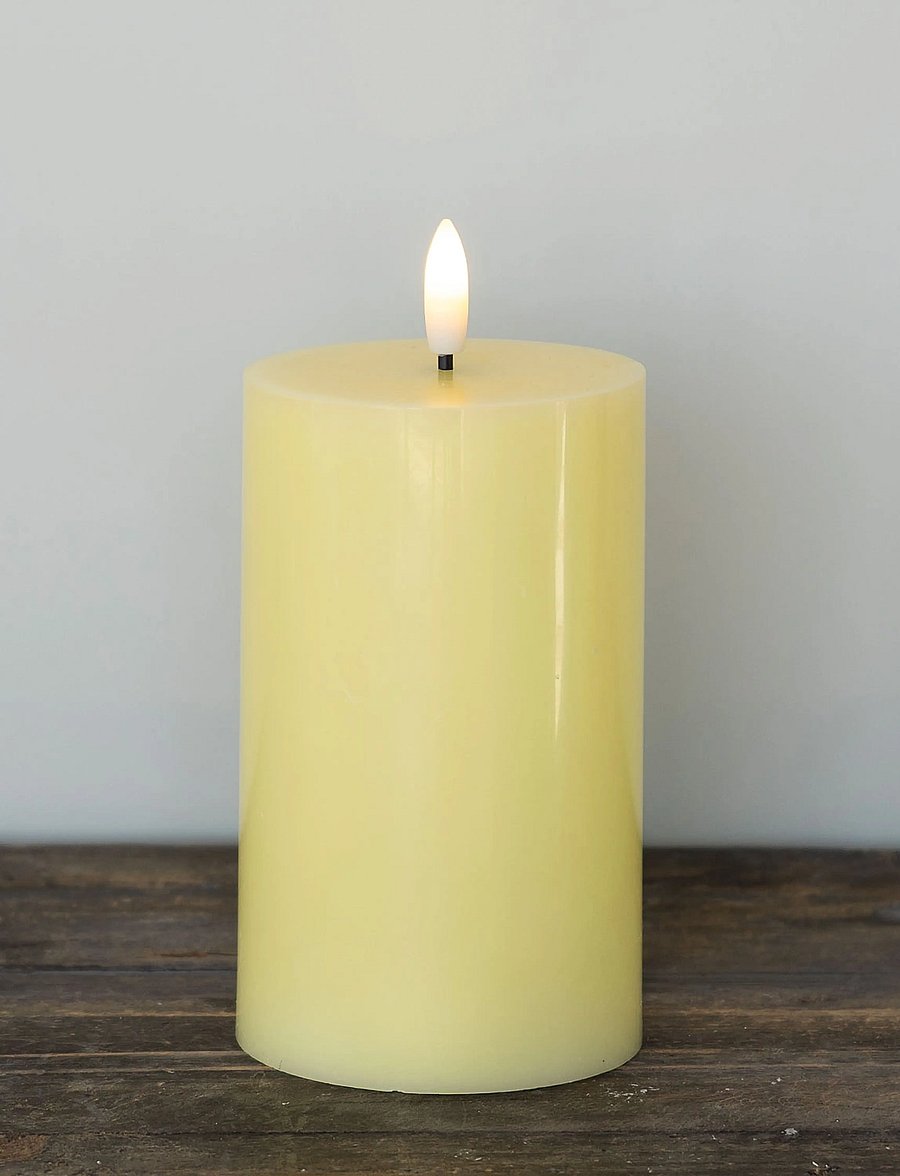 Sirius Home - Sille Ø7,5x12,5cm, Pale Yellow - led küünlad - pale yellow - 0