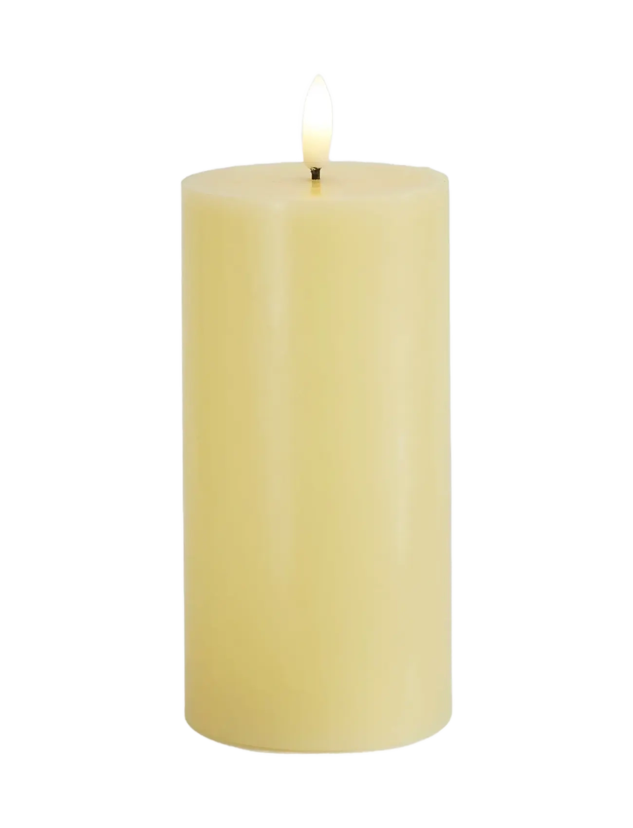 Sirius Home Sille Ø7,5X15Cm, Pale Yellow, LED-lys, Gul, Str: ONE SIZE