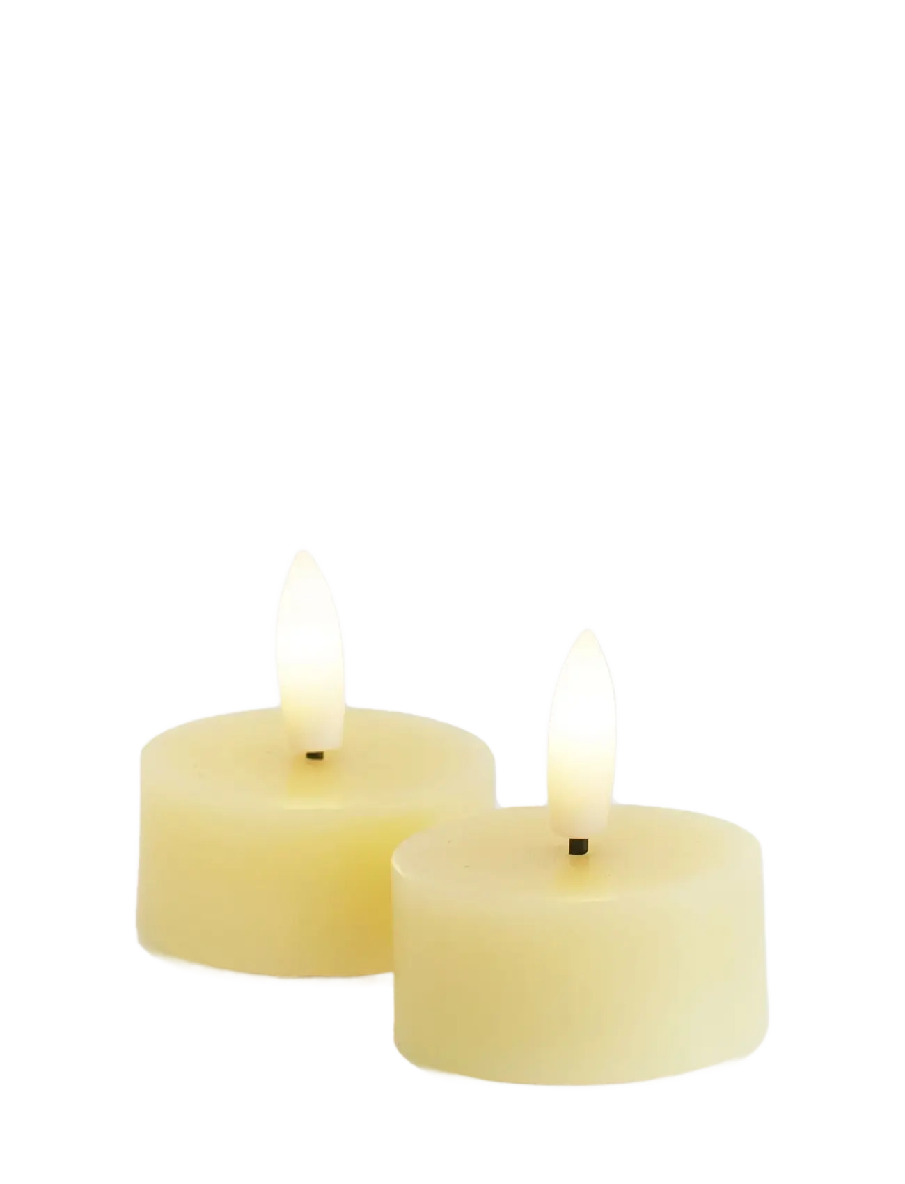 Sirius Home Sille Fyrfadslys 2 stk. sæt, Ø4,5XH2,2cm, Pale Yellow - LED kerzen - PALE YELLOW / cream
