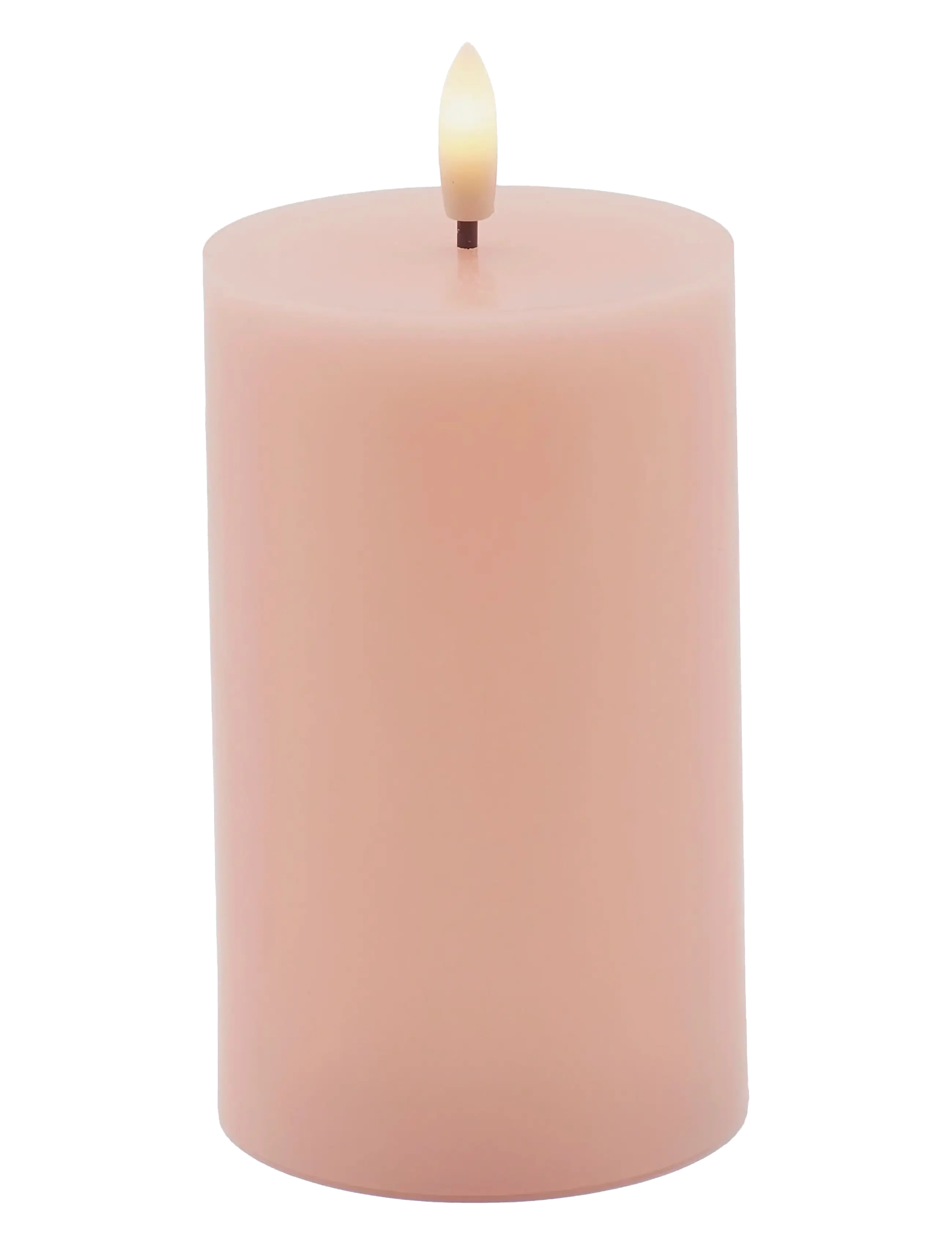Sirius Home Sille Ø7,5X12,5Cm, Dusty Peach, LED-lys, Pink, Str: ONE SIZE