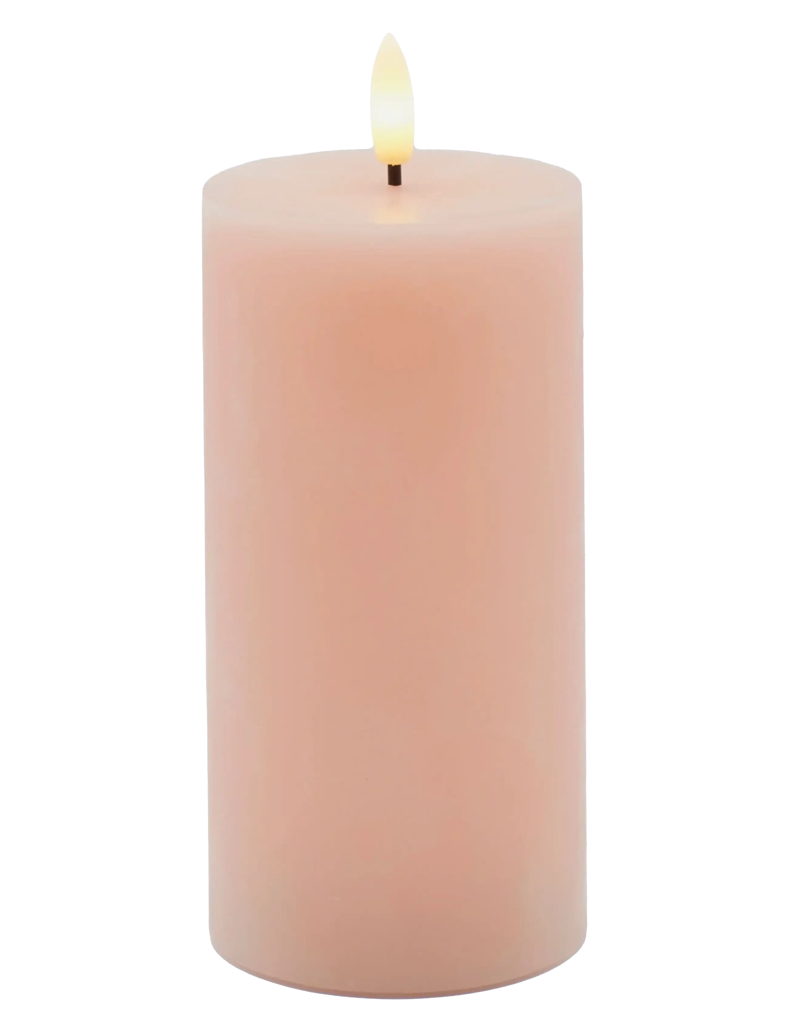 Sirius Home Sille Ø7,5X15Cm, Dusty Peach, LED-lys, Pink, Str: ONE SIZE