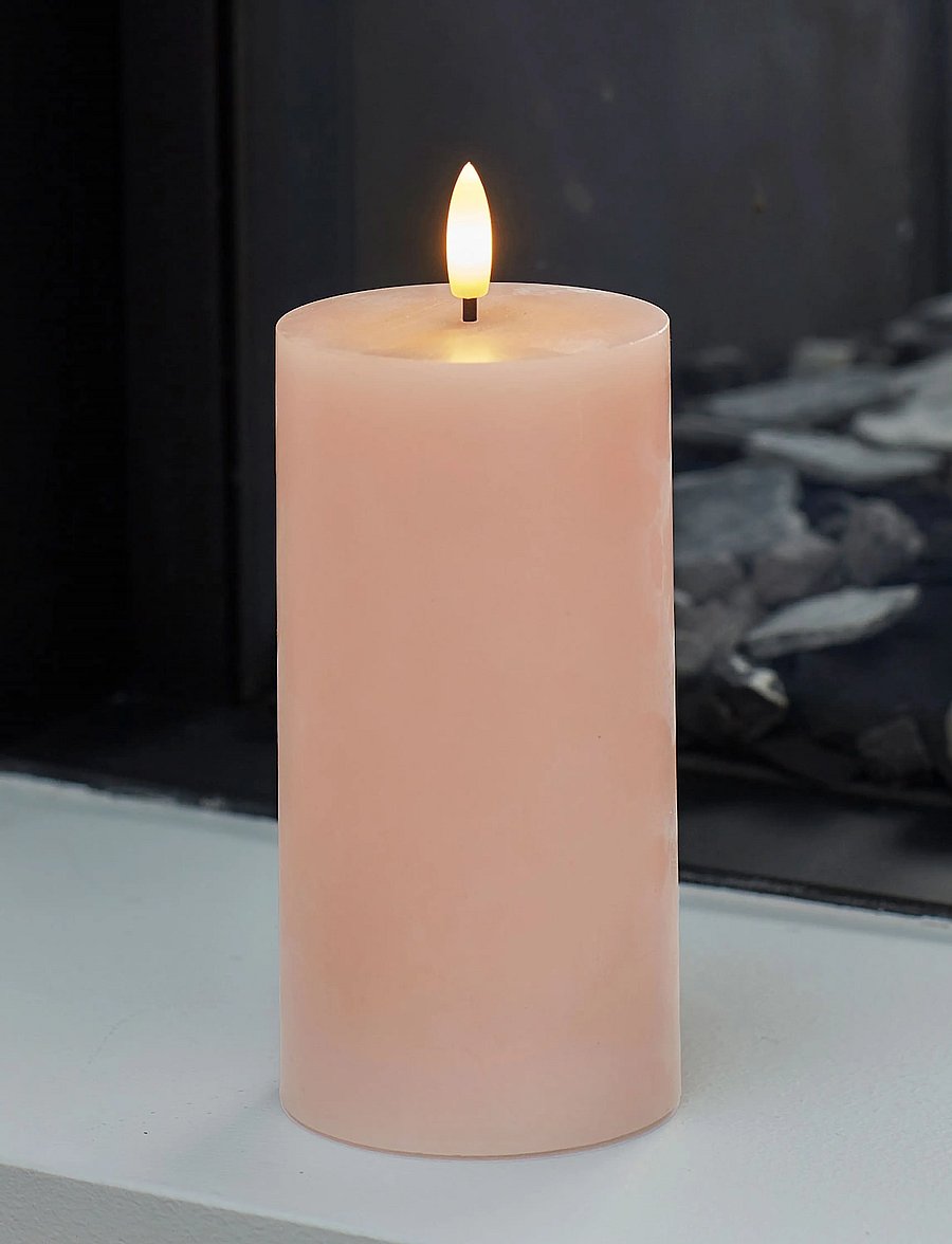 Sirius Home - Sille Ø7,5x15cm, Dusty Peach - led küünlad - dusty peach - 0