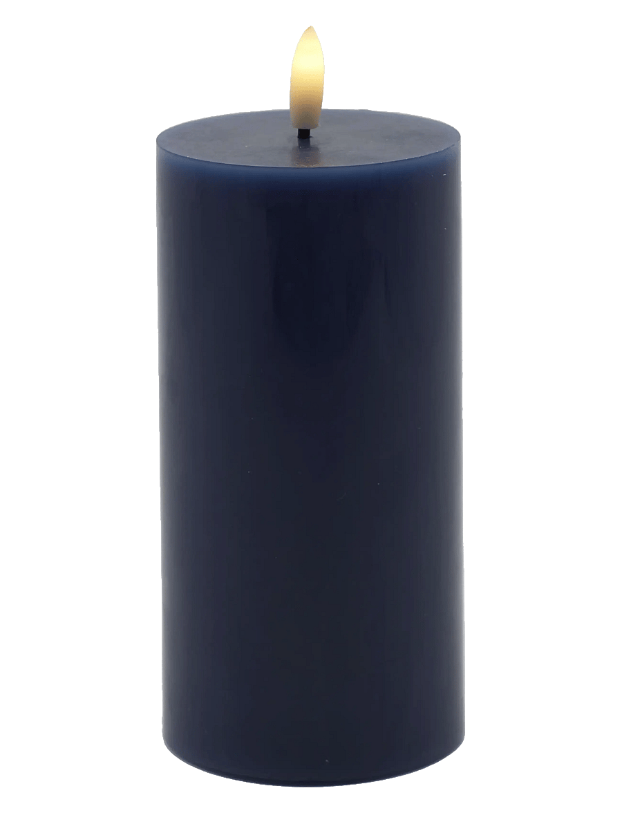 Sirius Home - Sille Ø7,5x15cm, Deep Ocean - led kerzen - deep ocean - 1