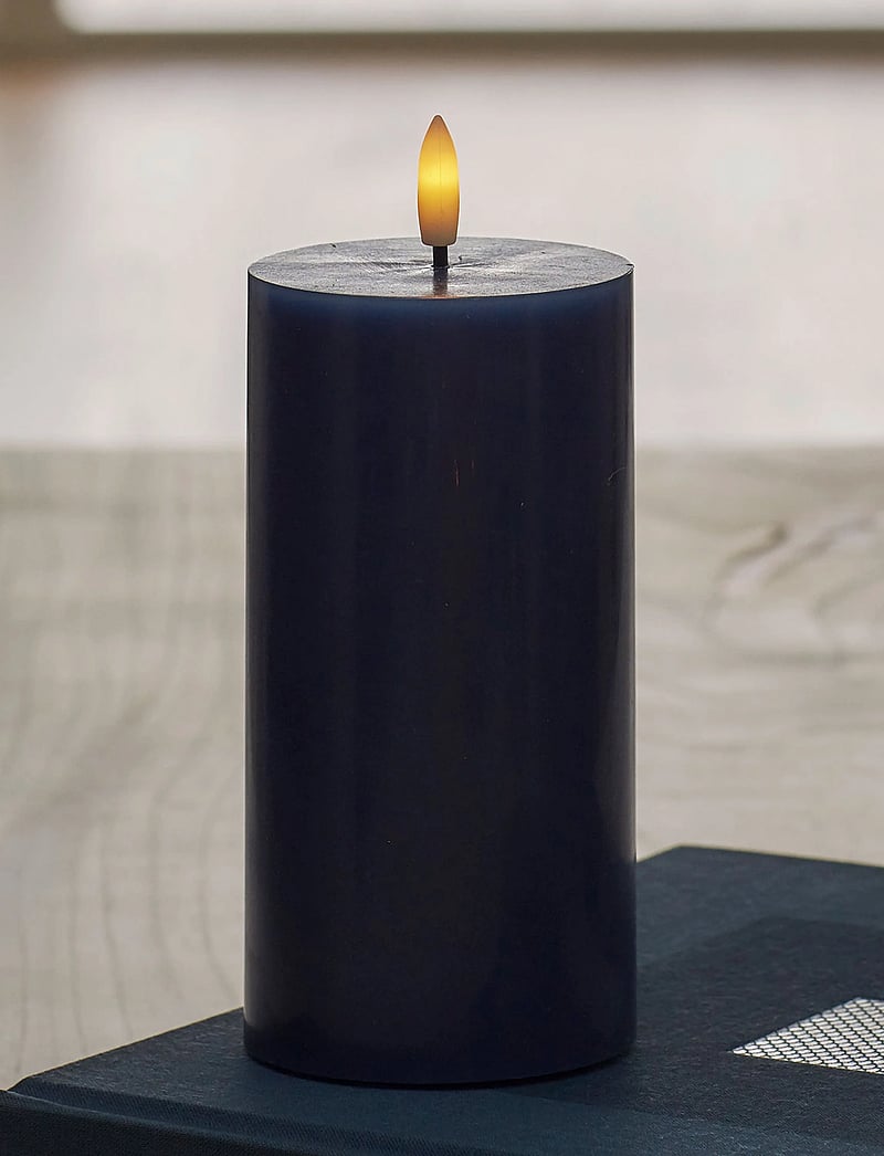 Sirius Home - Sille Ø7,5x15cm, Deep Ocean - led kerzen - deep ocean - 0
