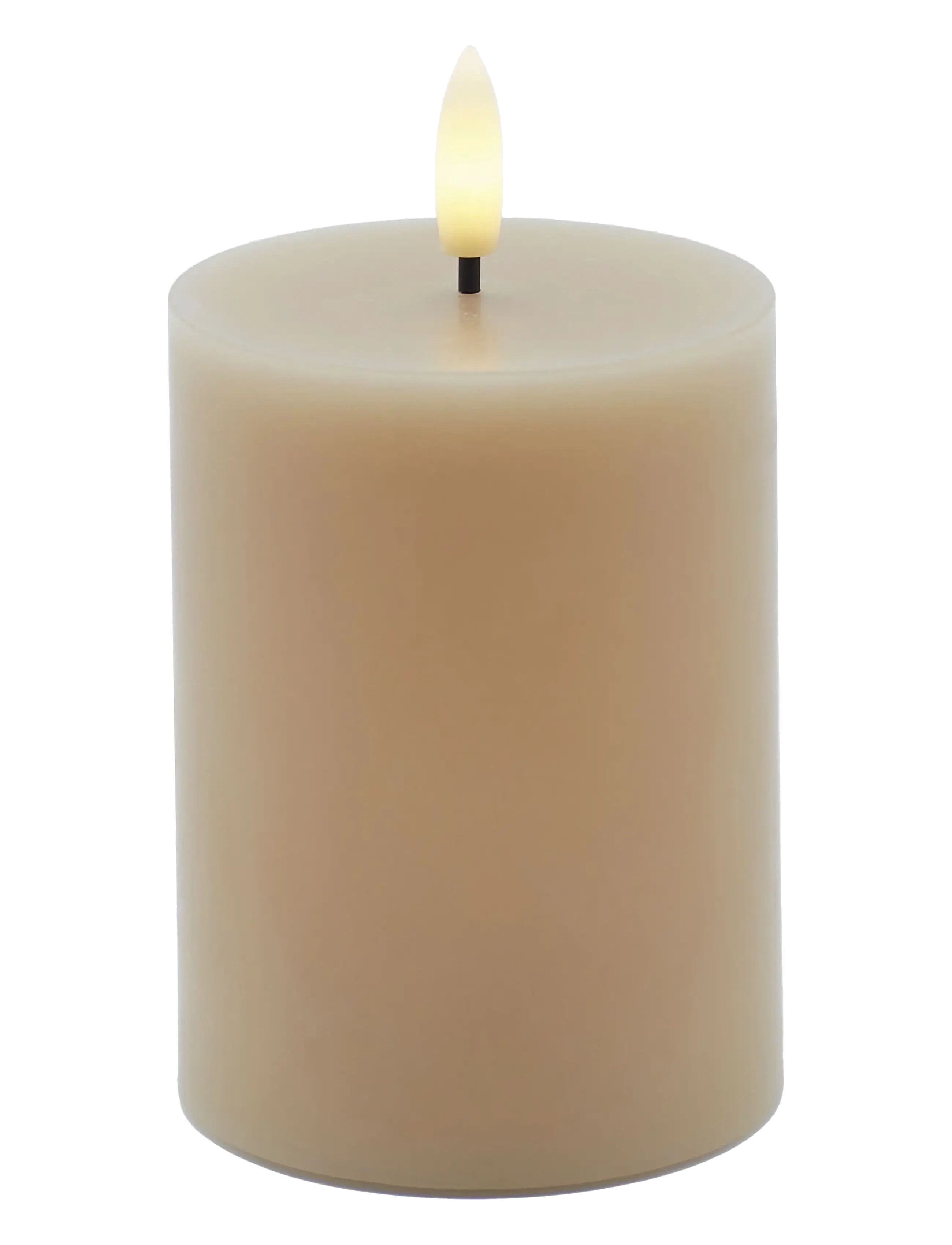 Sirius Home Sille Ø7,5X10Cm, Light Caramel, LED-lys, Beige, Str: ONE SIZE
