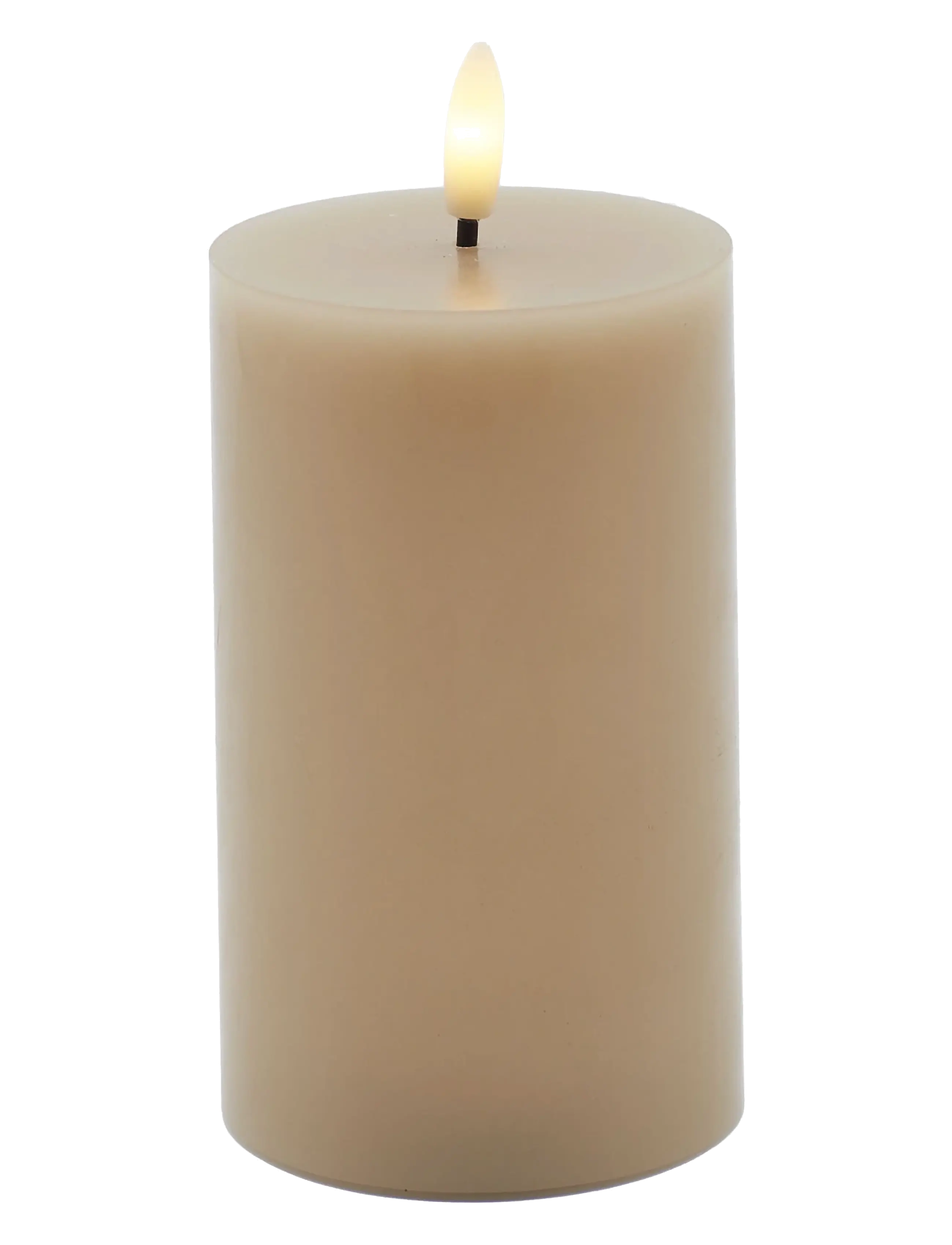 Sirius Home Sille Ø7,5X12,5Cm, Light Caramel, LED-lys, Beige, Str: ONE SIZE
