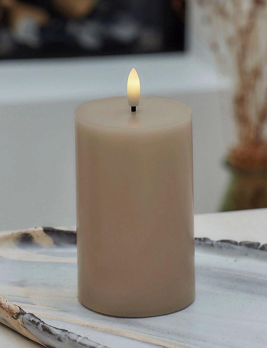 Sirius Home - Sille Ø7,5x12,5cm, Light Caramel - led küünlad - light caramel - 0