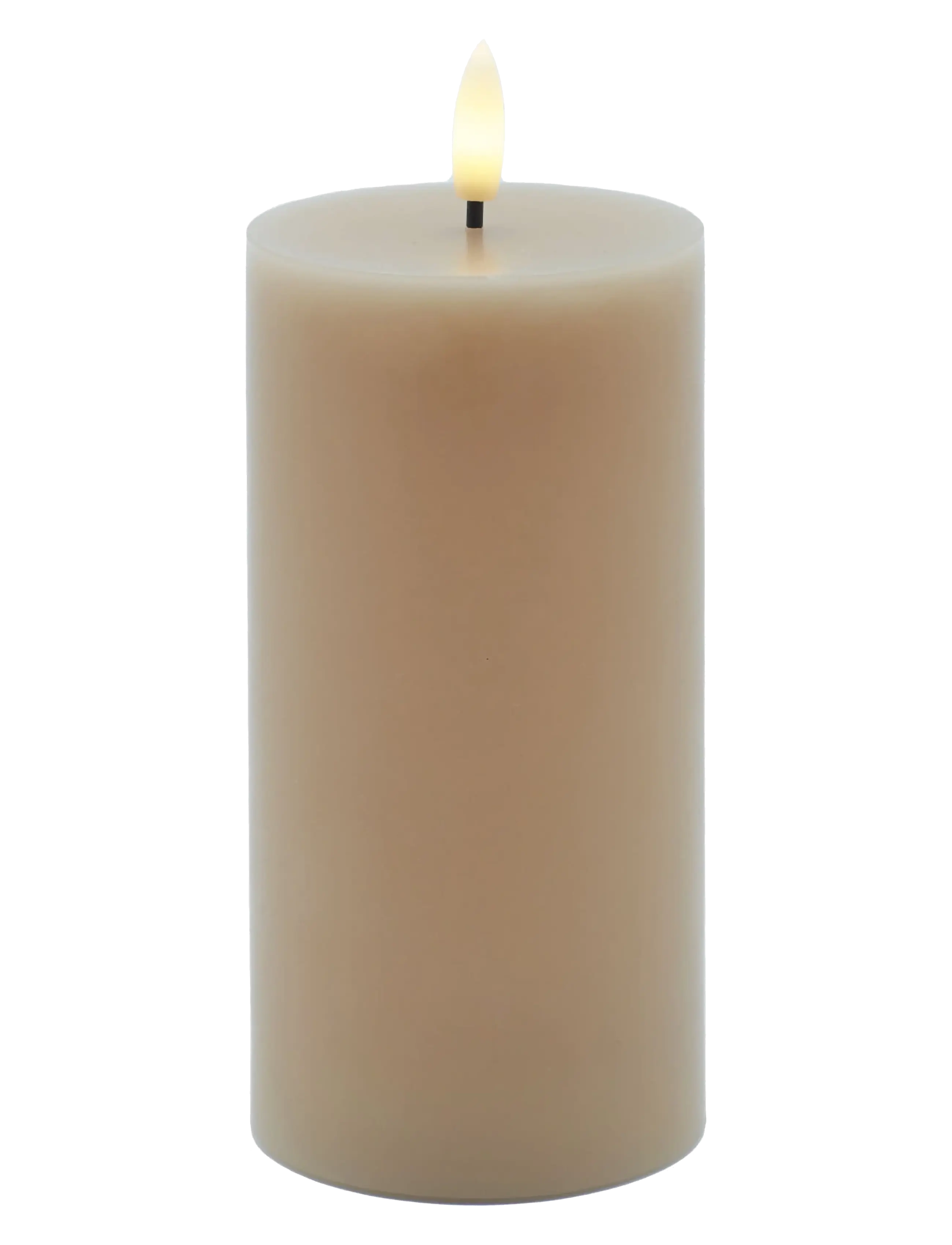 Sirius Home Sille Ø7,5X15Cm, Light Caramel, LED-lys, Beige, Str: ONE SIZE