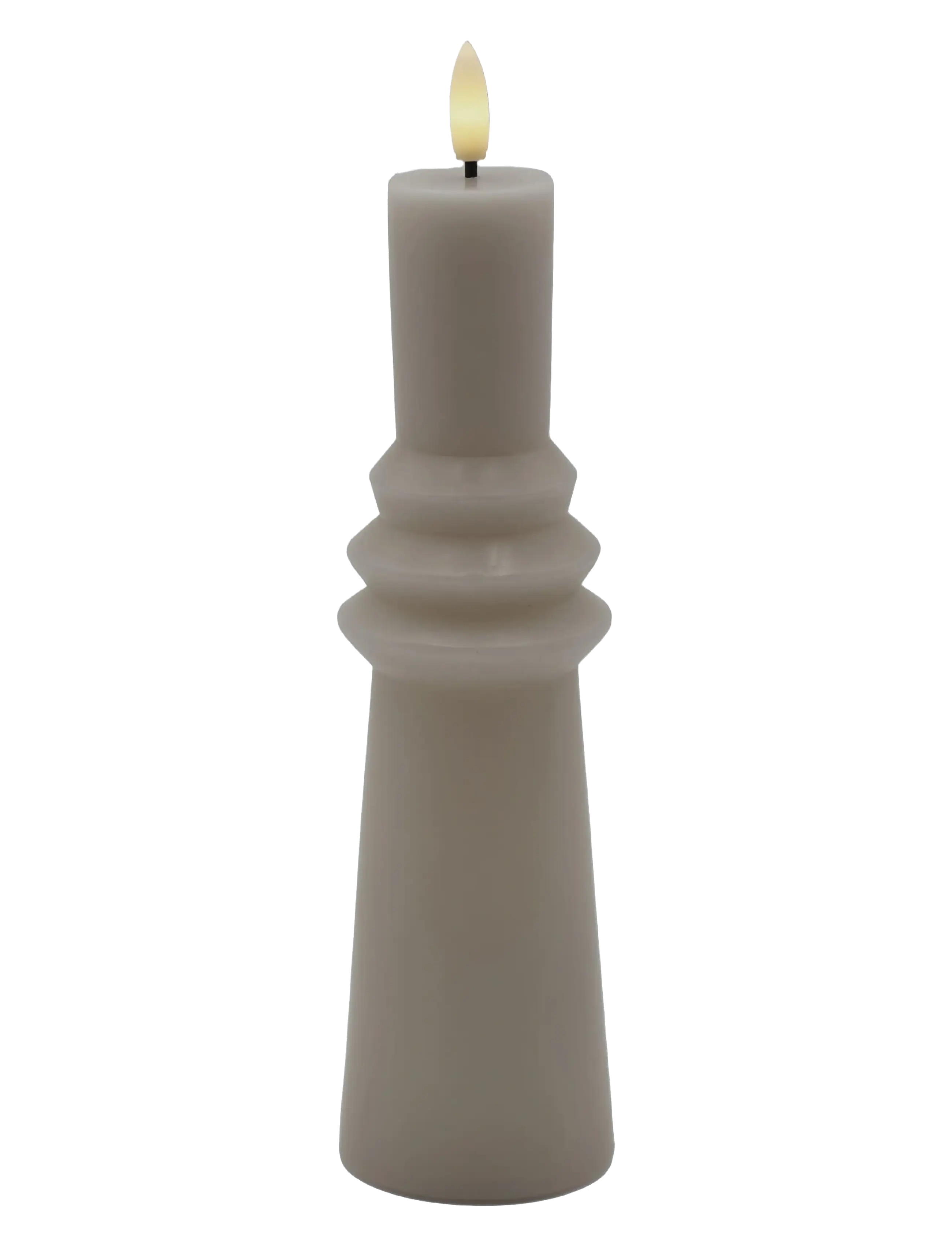 Sirius Home Nordisk Skulptur, Sille Ringet Ø6x22 cm, Warm Gray - Sirius Home - WARM GREY / grey