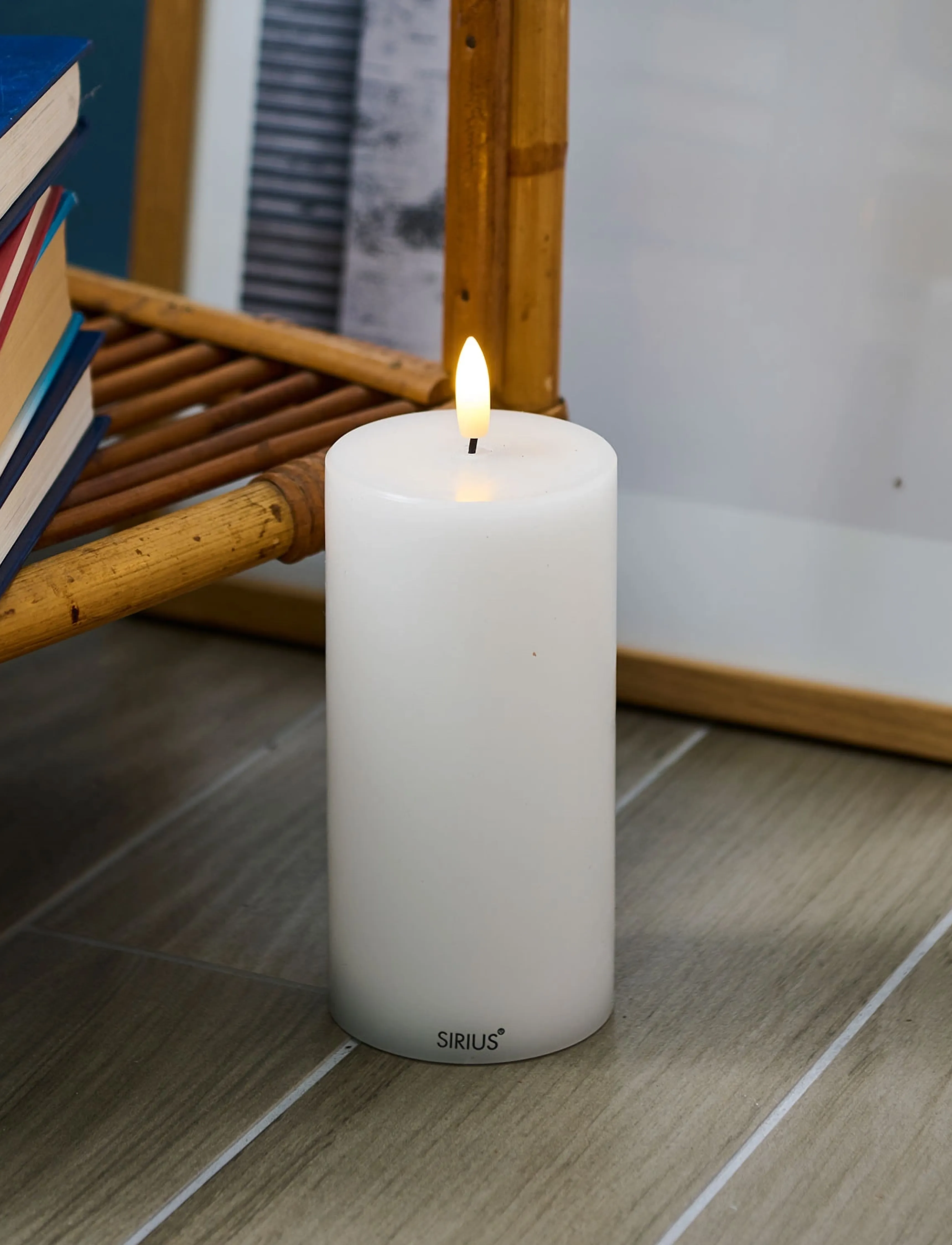 Sirius Home - Sille Genopladelig, Ø7,5xH15cm, Hvid - led candles - white - 0