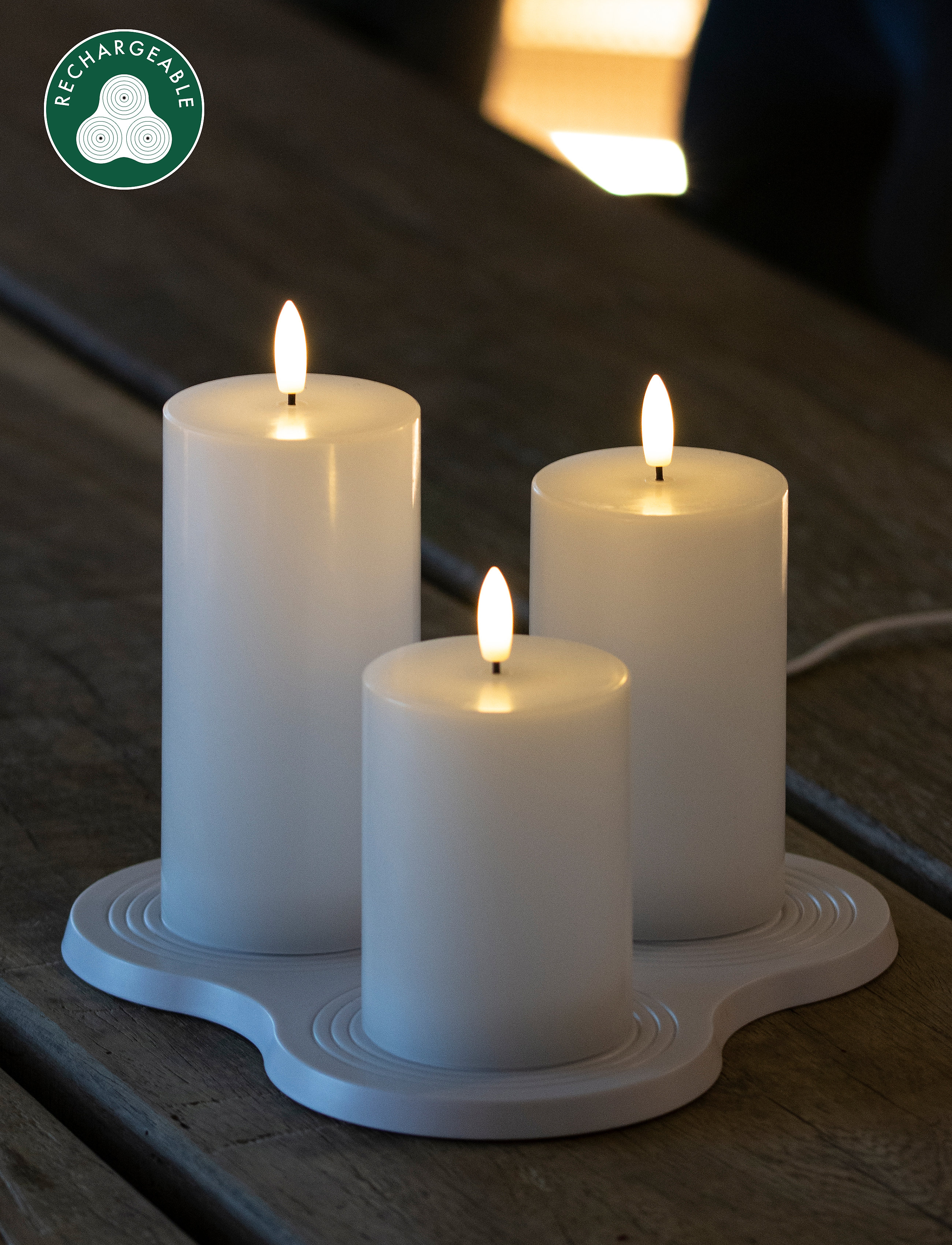 Sirius Home - Sille Rechargeable - led lys - white - 2