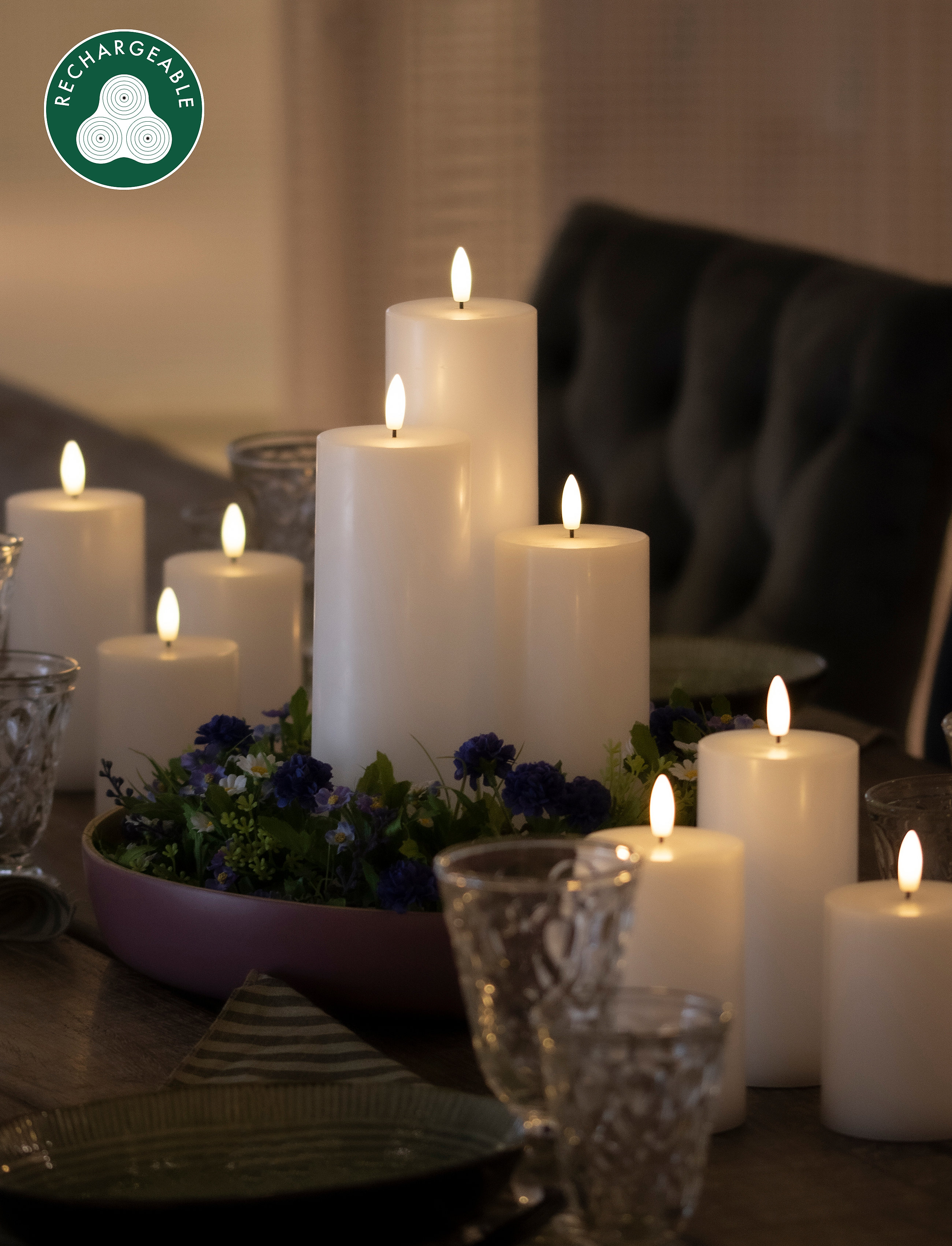 Sirius Home - Sille Rechargeable - led lys - white - 3