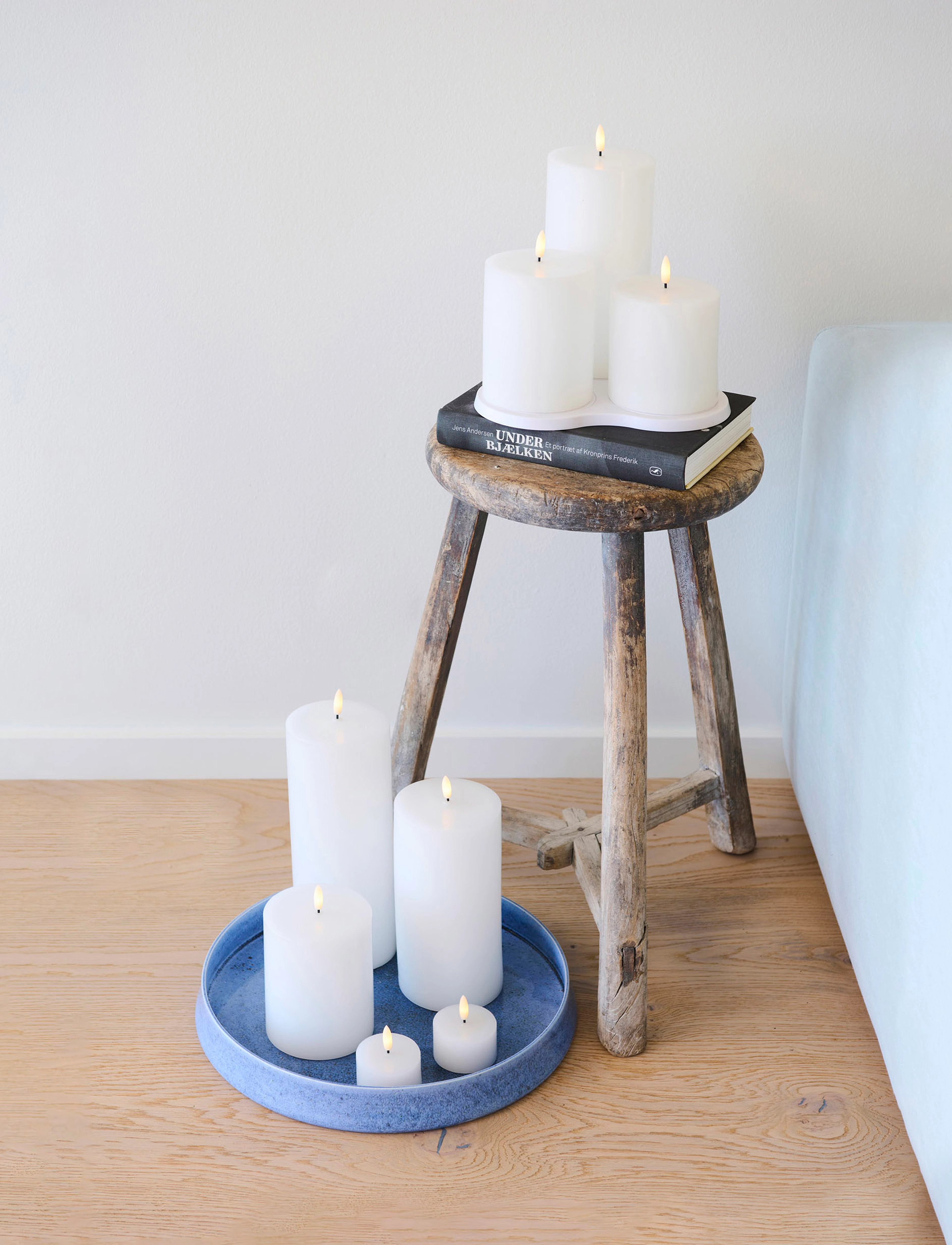Sirius Home Sille Genopladelig, One Size, Candles, Weiß - Led Homeware