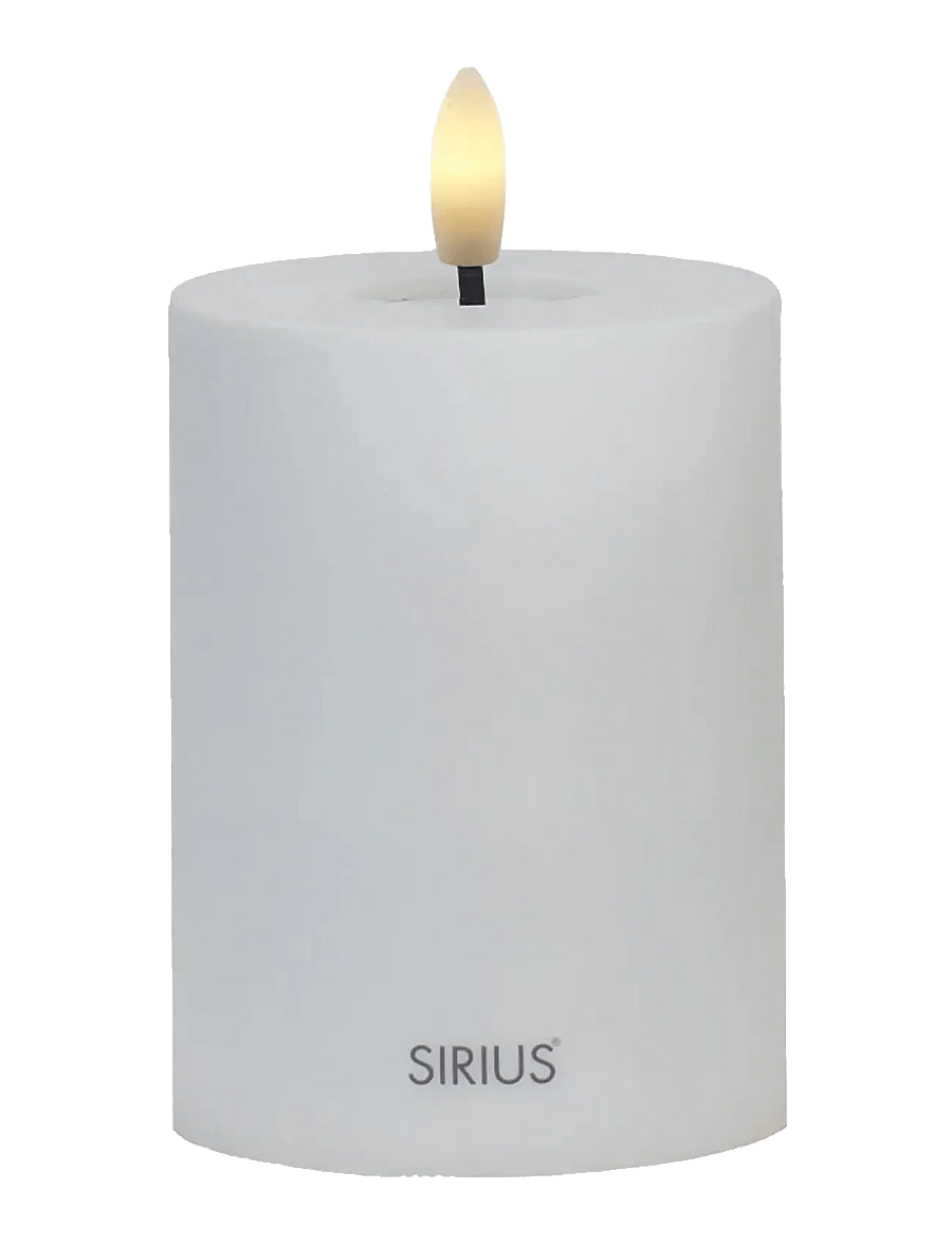 Sirius Home - Sille Solar Ø7,5xH10cm, Hvid - led küünlad - white - 1