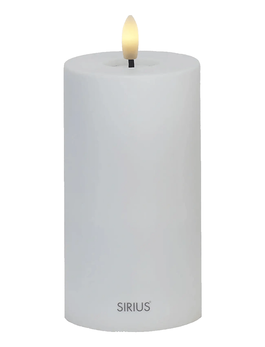 Sirius Home - Sille Solar Ø7,5xH15cm, Hvid - led küünlad - white - 1
