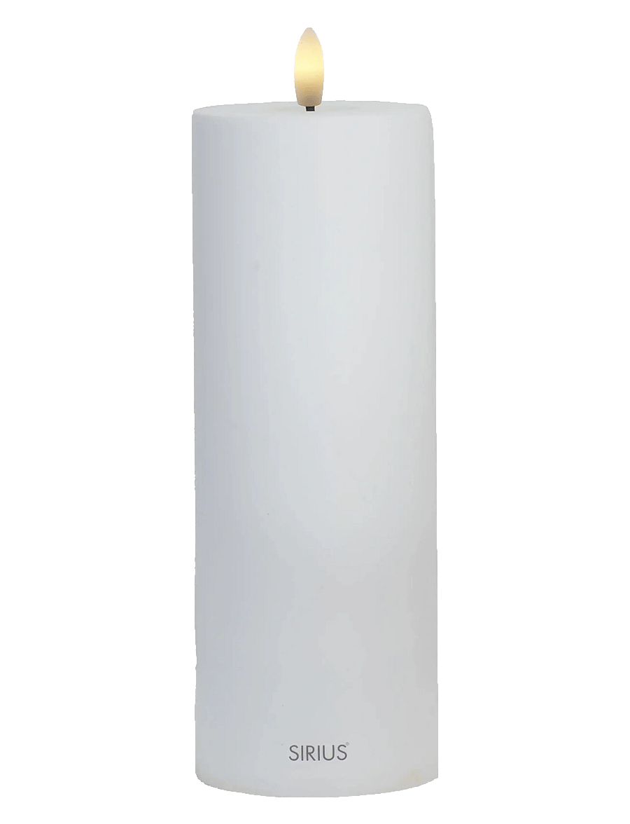 Sirius Home - Sille Solar Ø7,5xH20cm, Hvid - led küünlad - white - 1