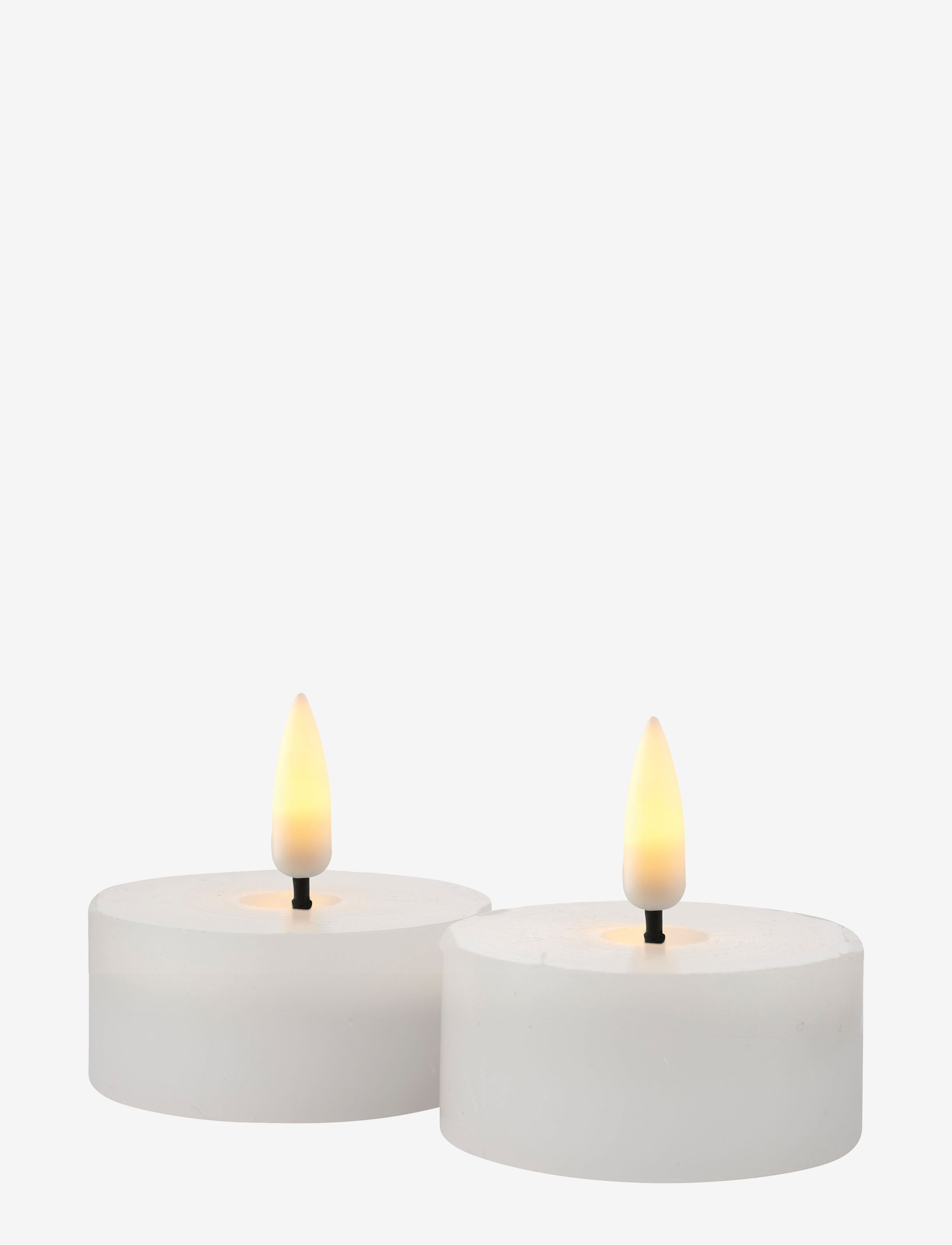 Sirius Home Sille Tealight 2 Pcs Set, LED-lys, Hvid, Str: ONE SIZE