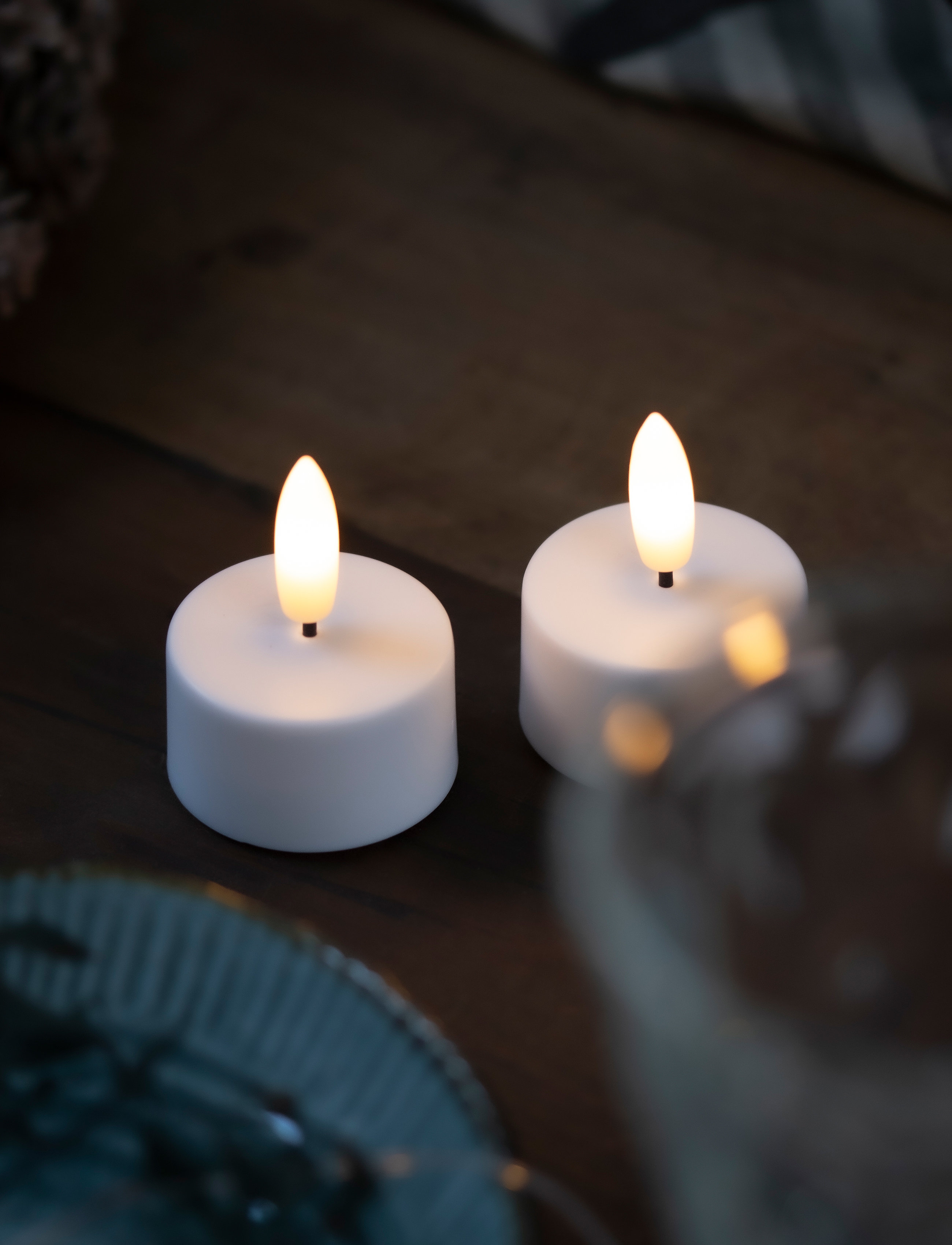 Sirius Home Sille Tealight 2 Pcs Set, One Size, Candles, Weiß - Led Homeware